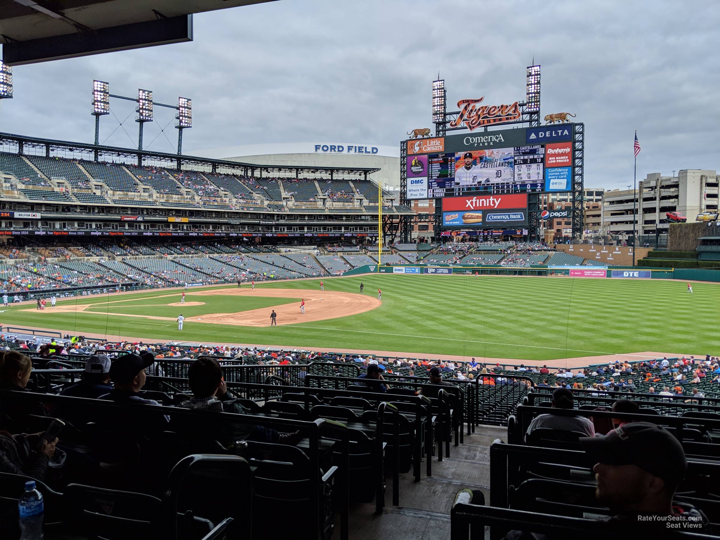 Comerica Park Seat Map With Rows Elcho Table
