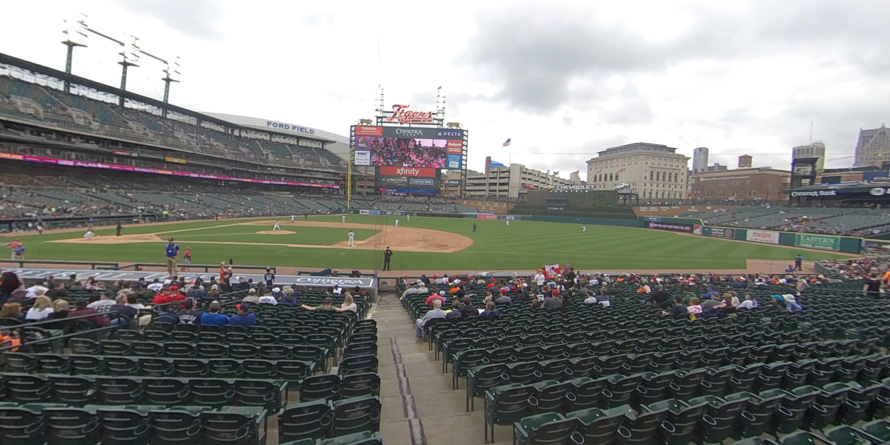 Comerica park seating map - Comerica park map seating (Michigan - USA)