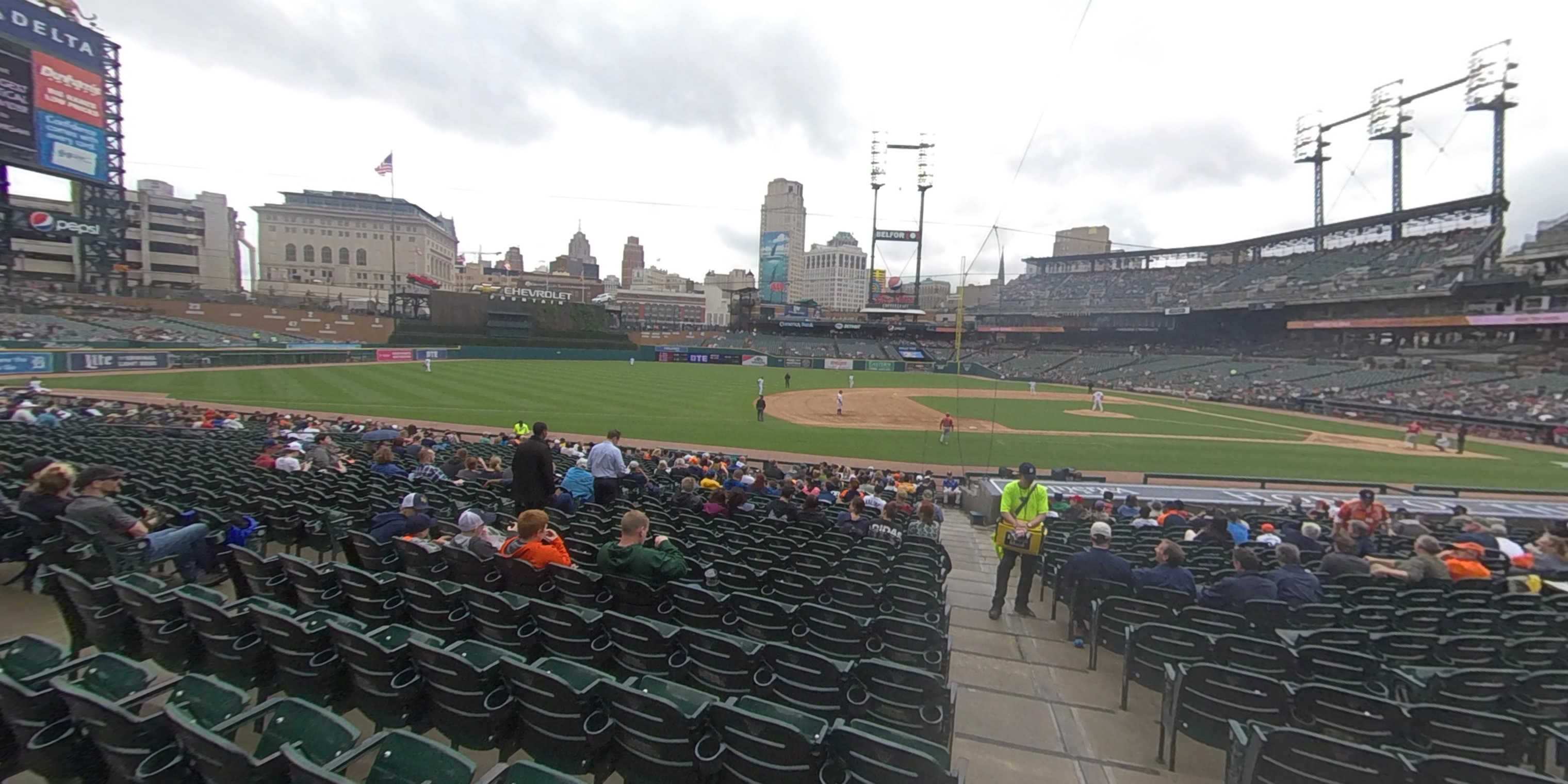section 135 panoramic seat view  for baseball - comerica park