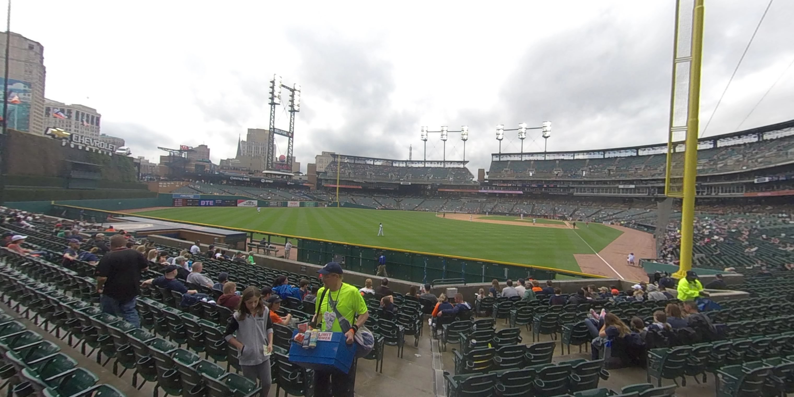section 145 panoramic seat view  for baseball - comerica park