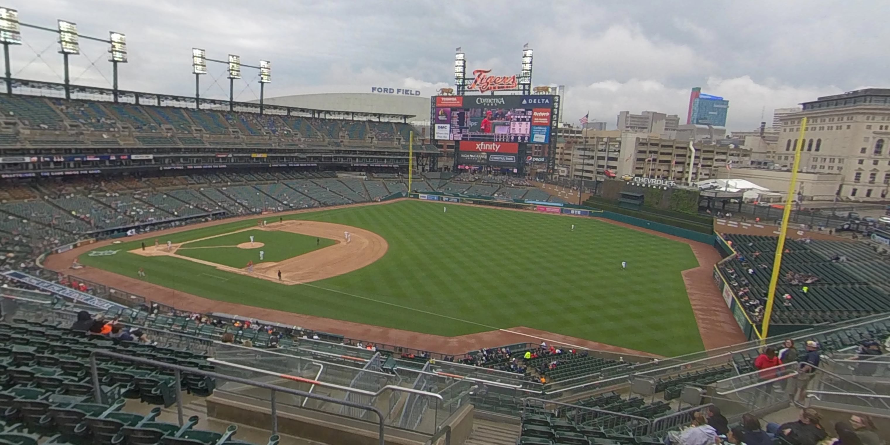 section 215 panoramic seat view  for baseball - comerica park
