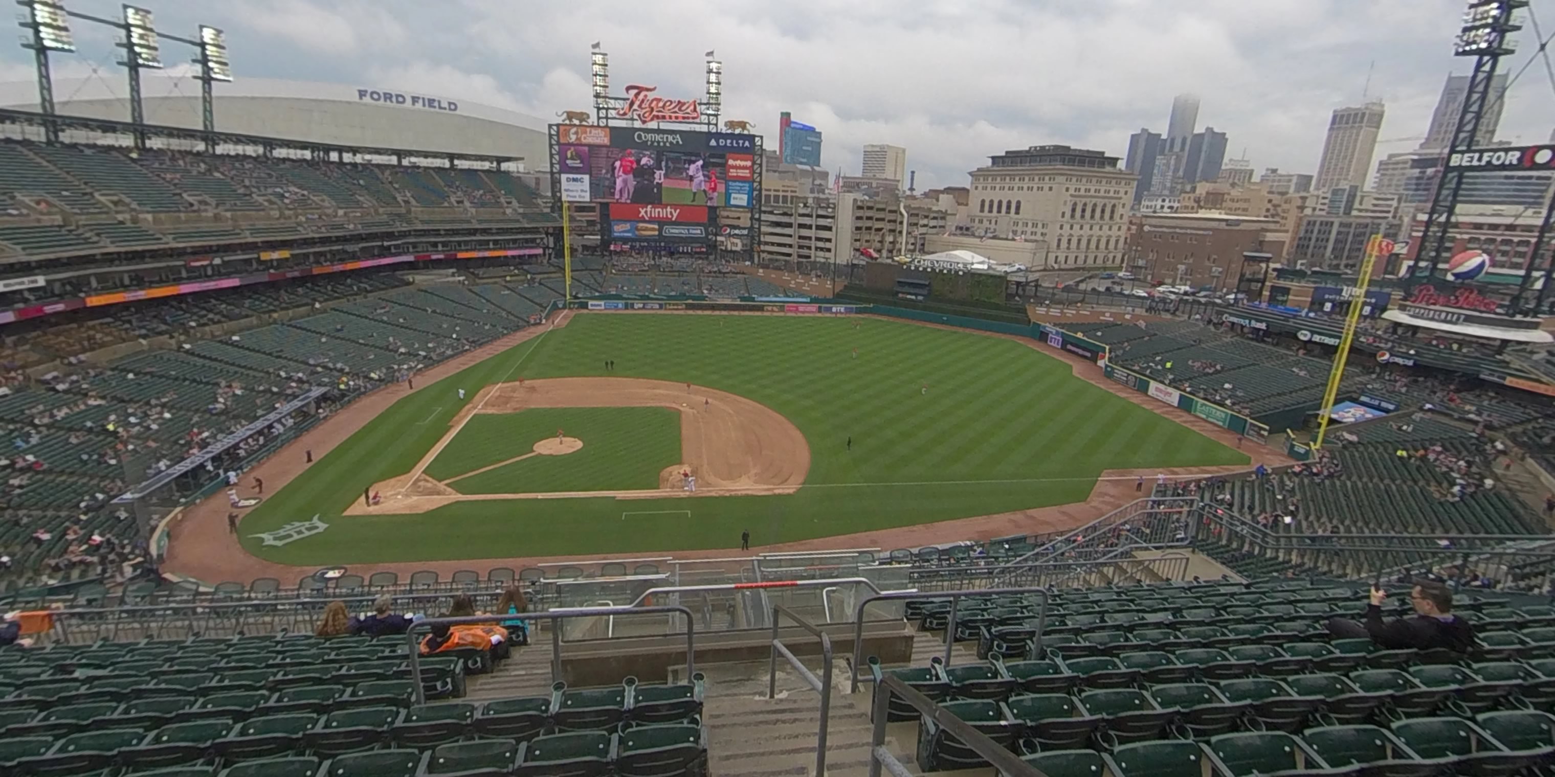 section 321 panoramic seat view  for baseball - comerica park