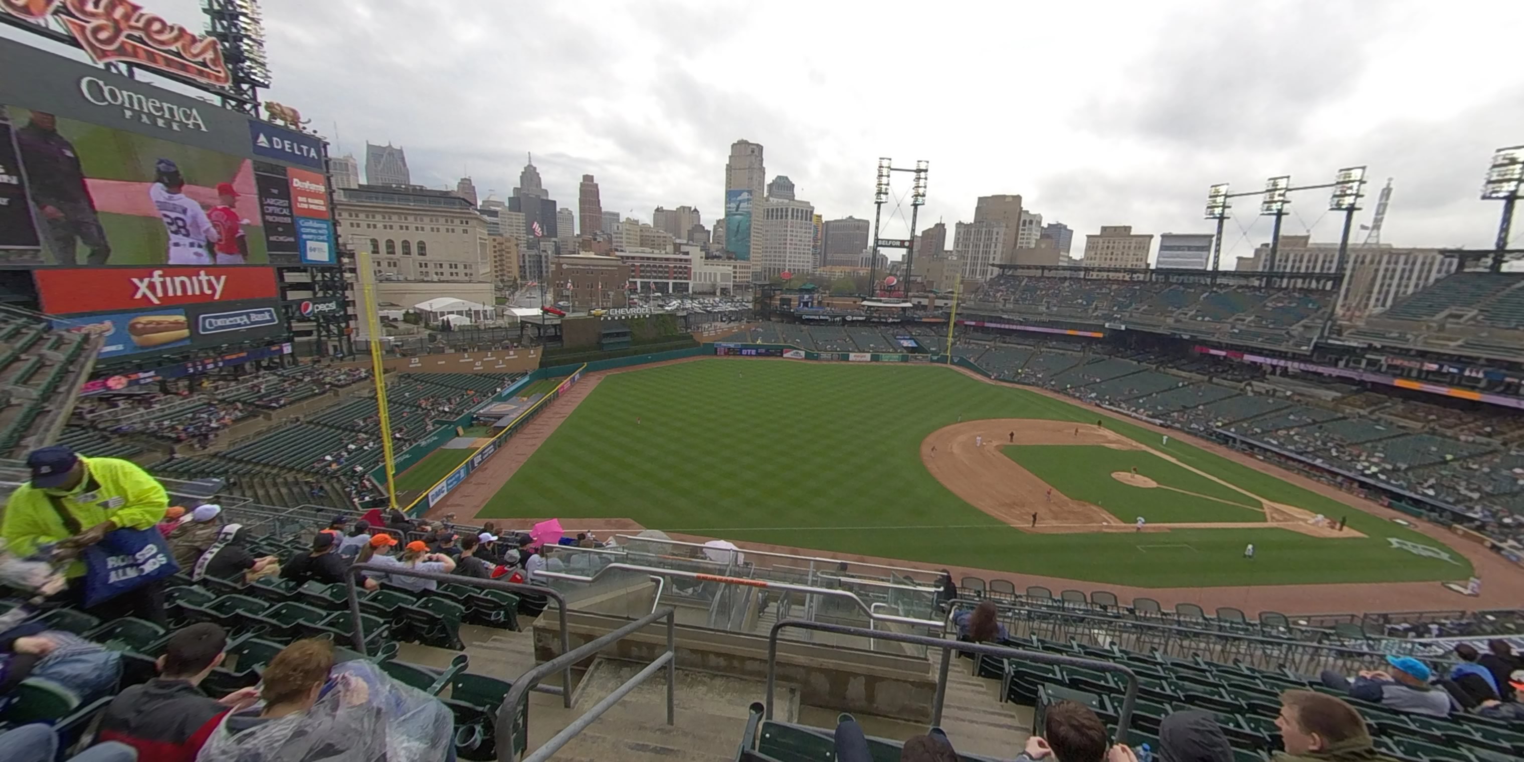 section 338 panoramic seat view  for baseball - comerica park