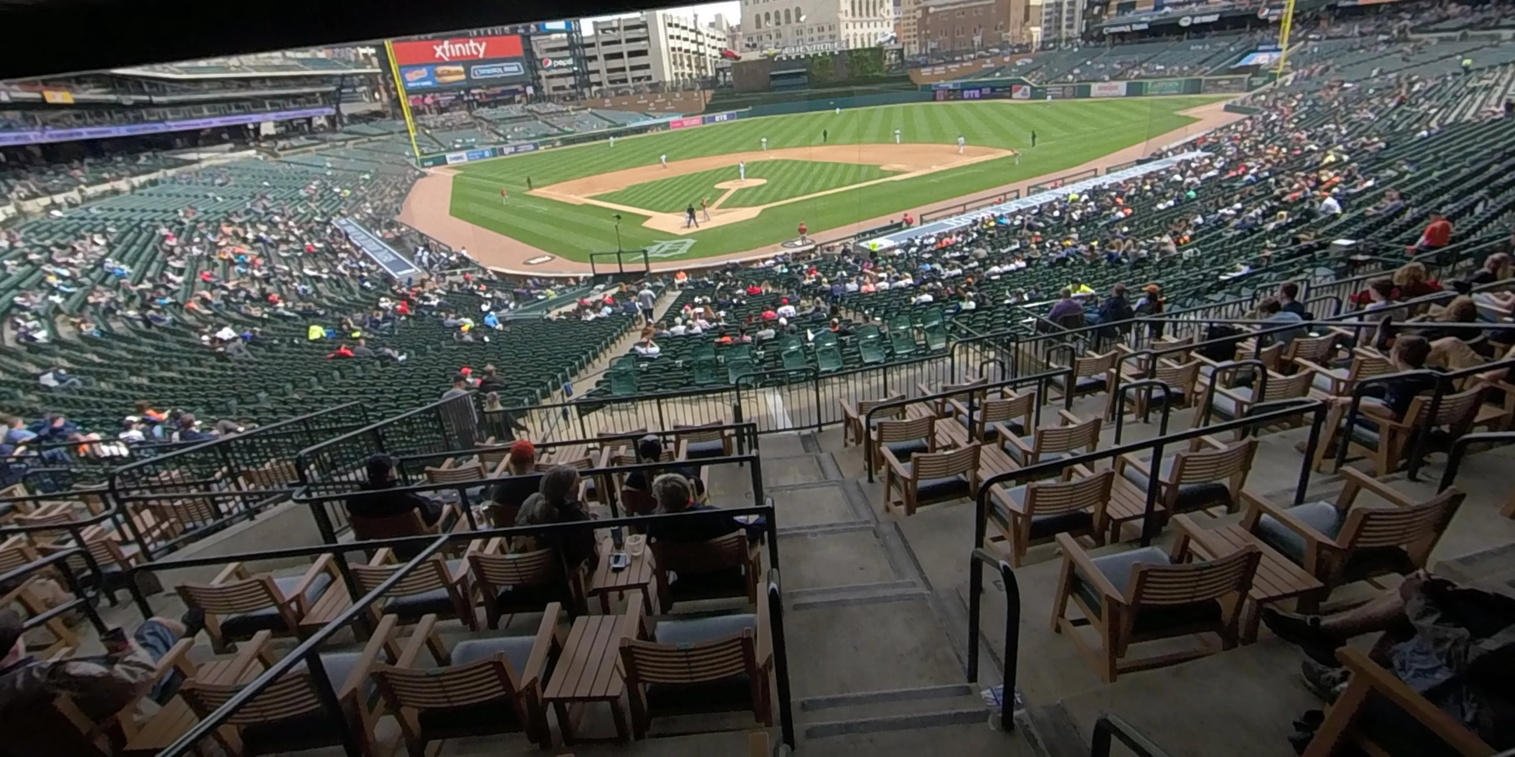 tiger den 126 panoramic seat view  for baseball - comerica park