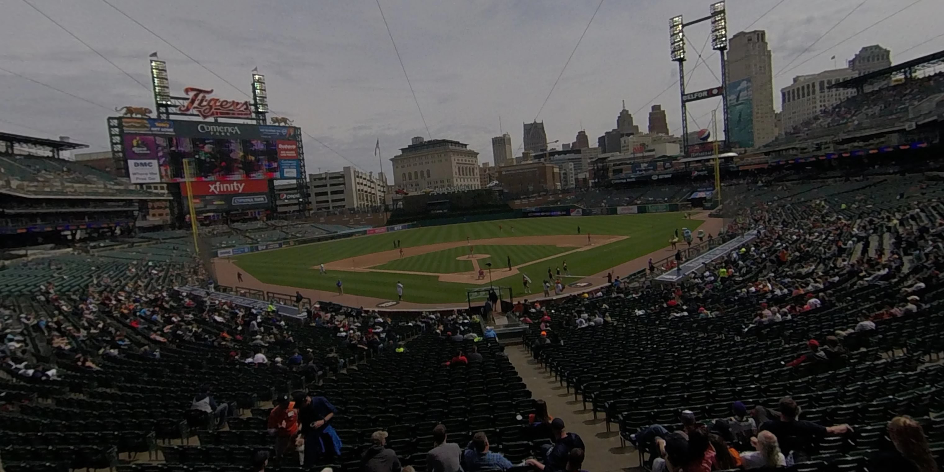 Seat View for Comerica Park Tiger Den 128