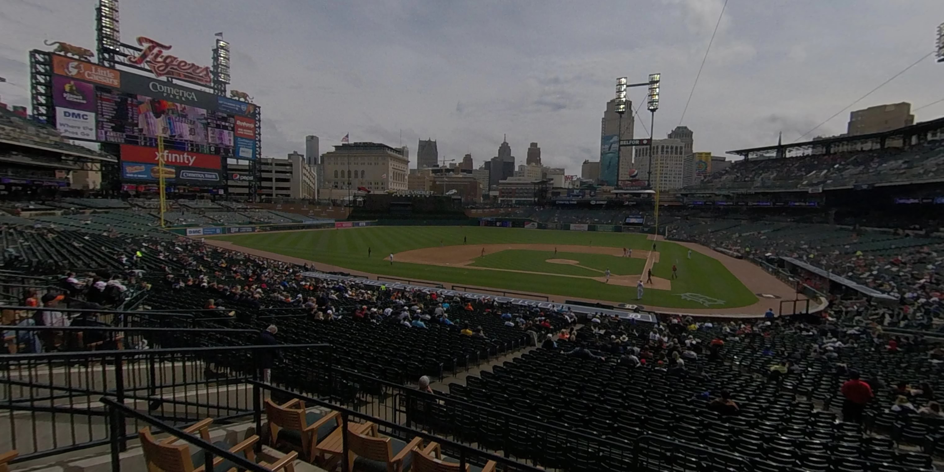 Seat View for Comerica Park Tiger Den 131