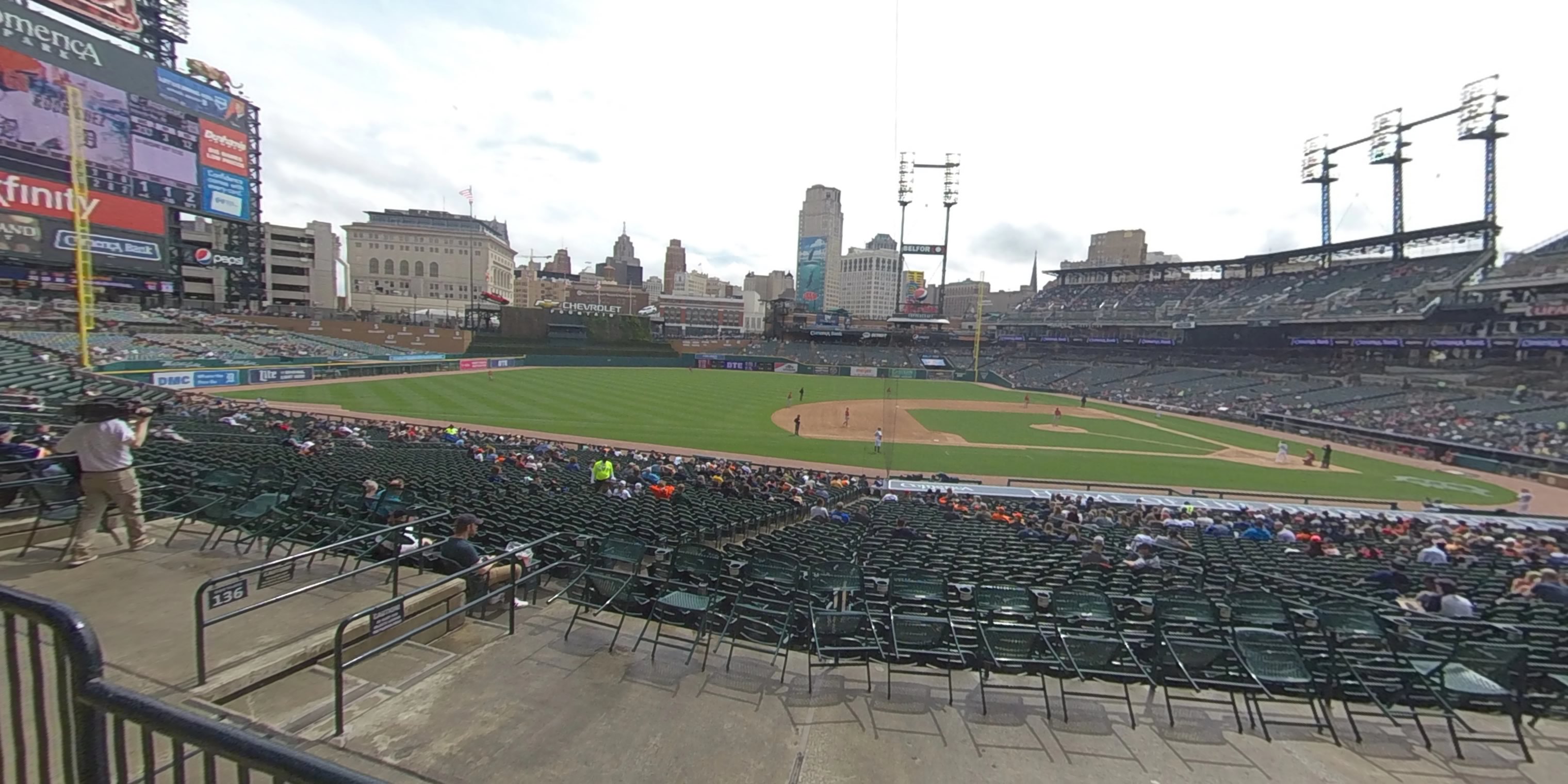 Seat View for Comerica Park Tiger Den 135