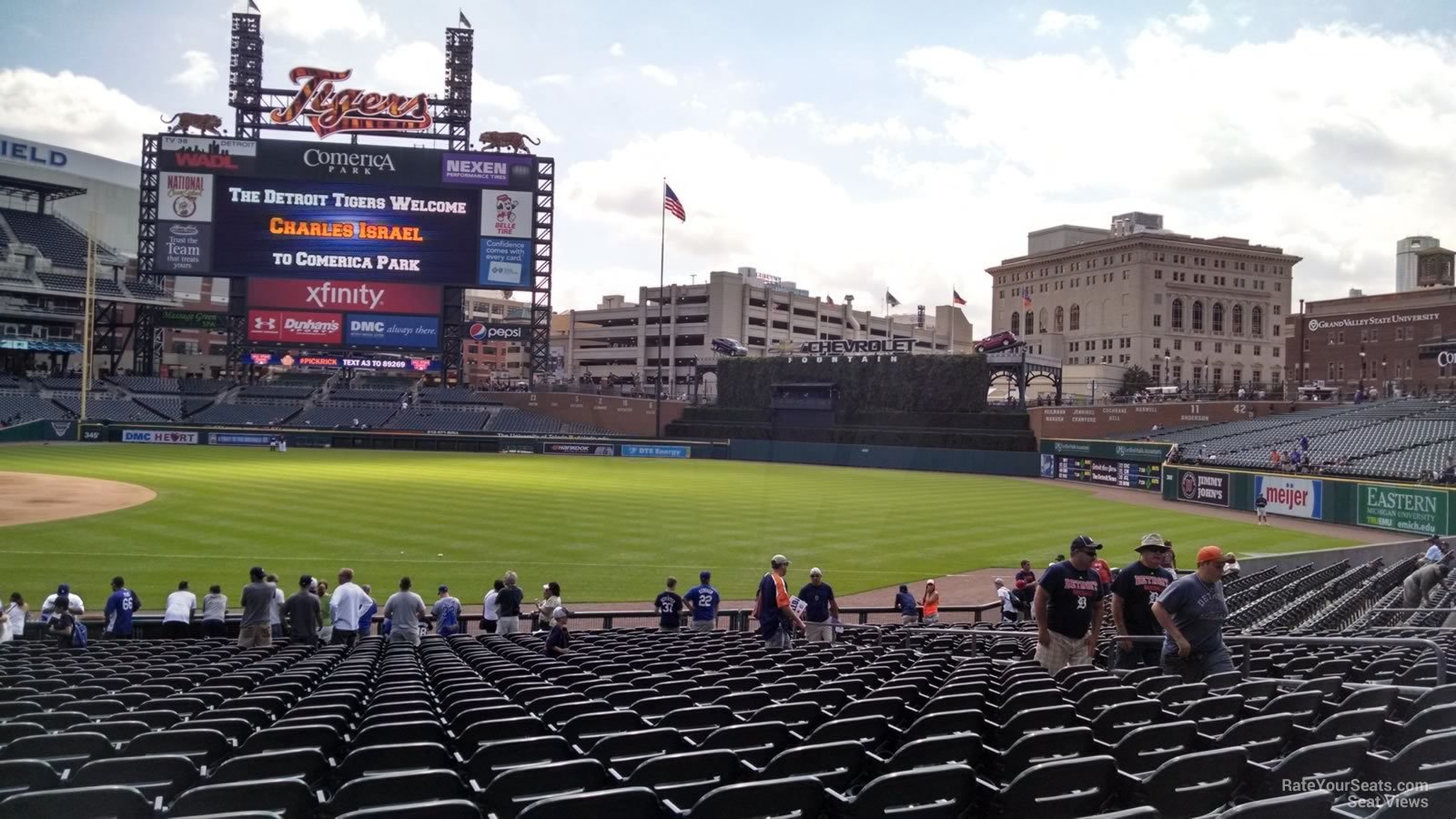 Comerica Park Section 117 - Detroit Tigers - RateYourSeats.com