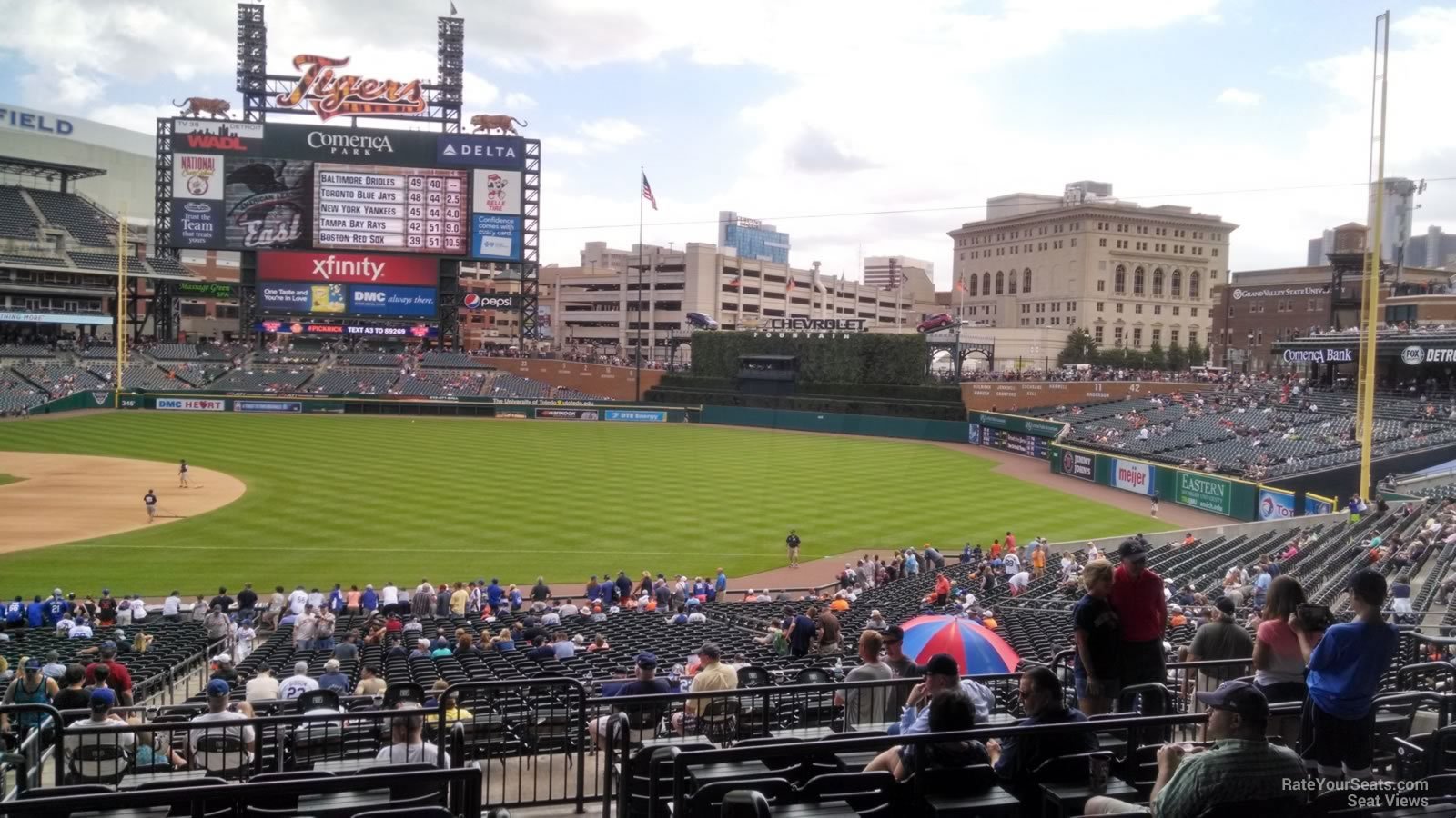 Comerica Park Terrace 117 - Detroit Tigers - RateYourSeats.com