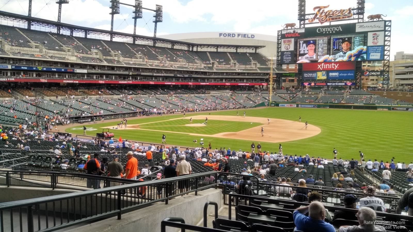 Comerica Park Seating Map With Seat Numbers