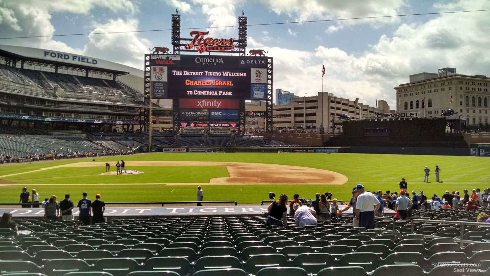 Comerica Park, section Gate B, home of Detroit Tigers, page 1