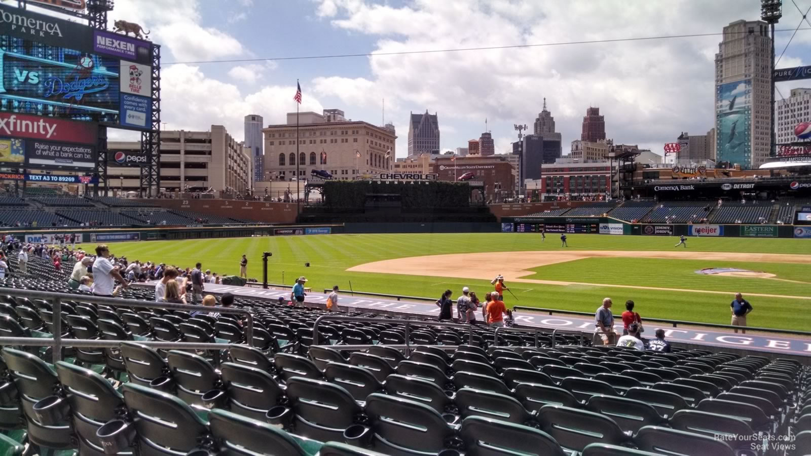 Comerica Park, section Gate B, home of Detroit Tigers, page 1