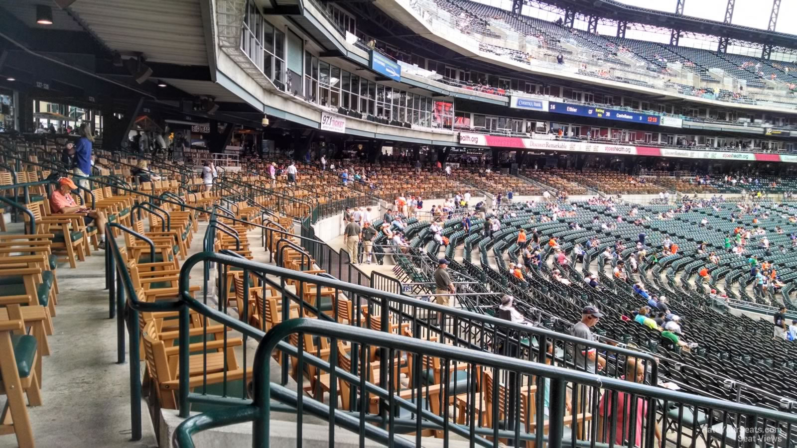 Tiger Den Seats at Comerica Park 