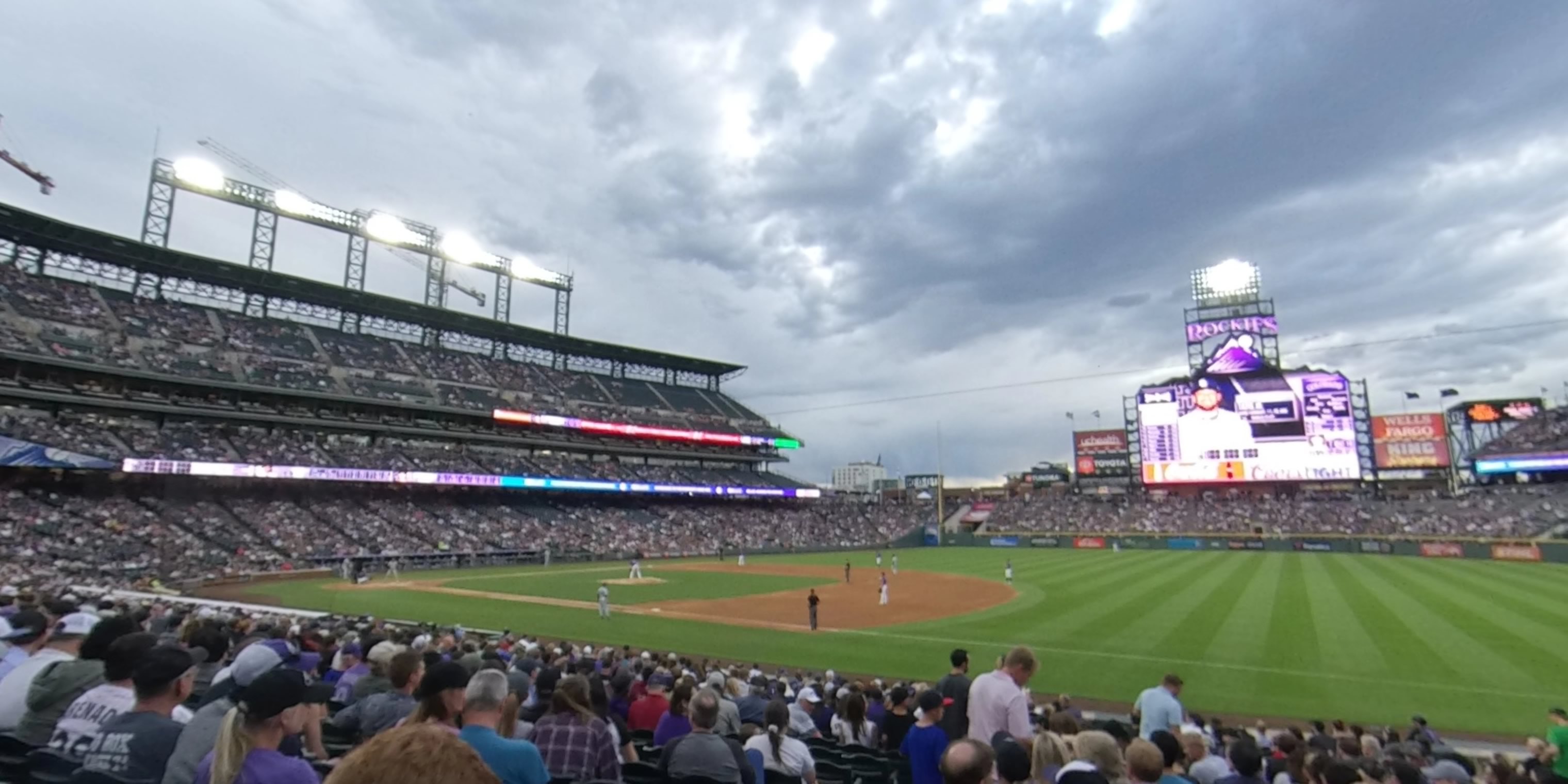 section 118 panoramic seat view  - coors field