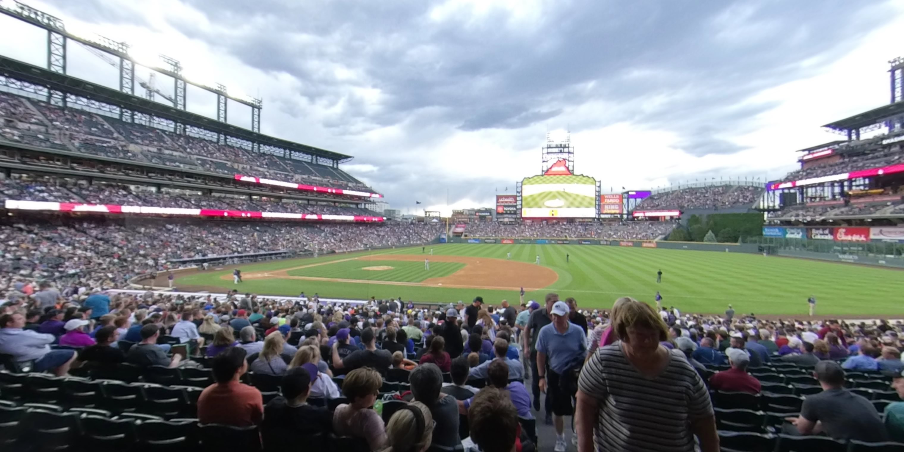 section 120 panoramic seat view  - coors field