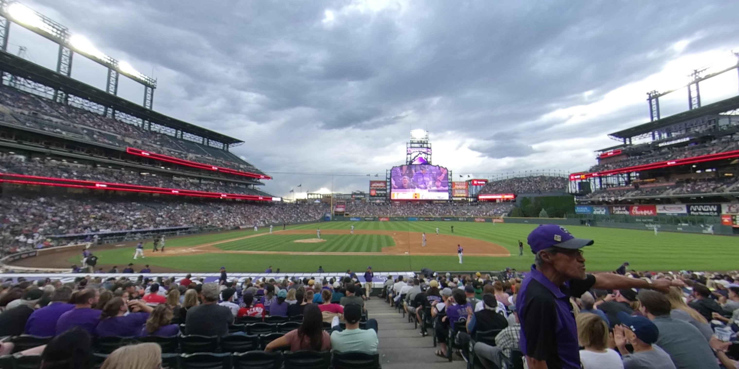 section 122 panoramic seat view  - coors field