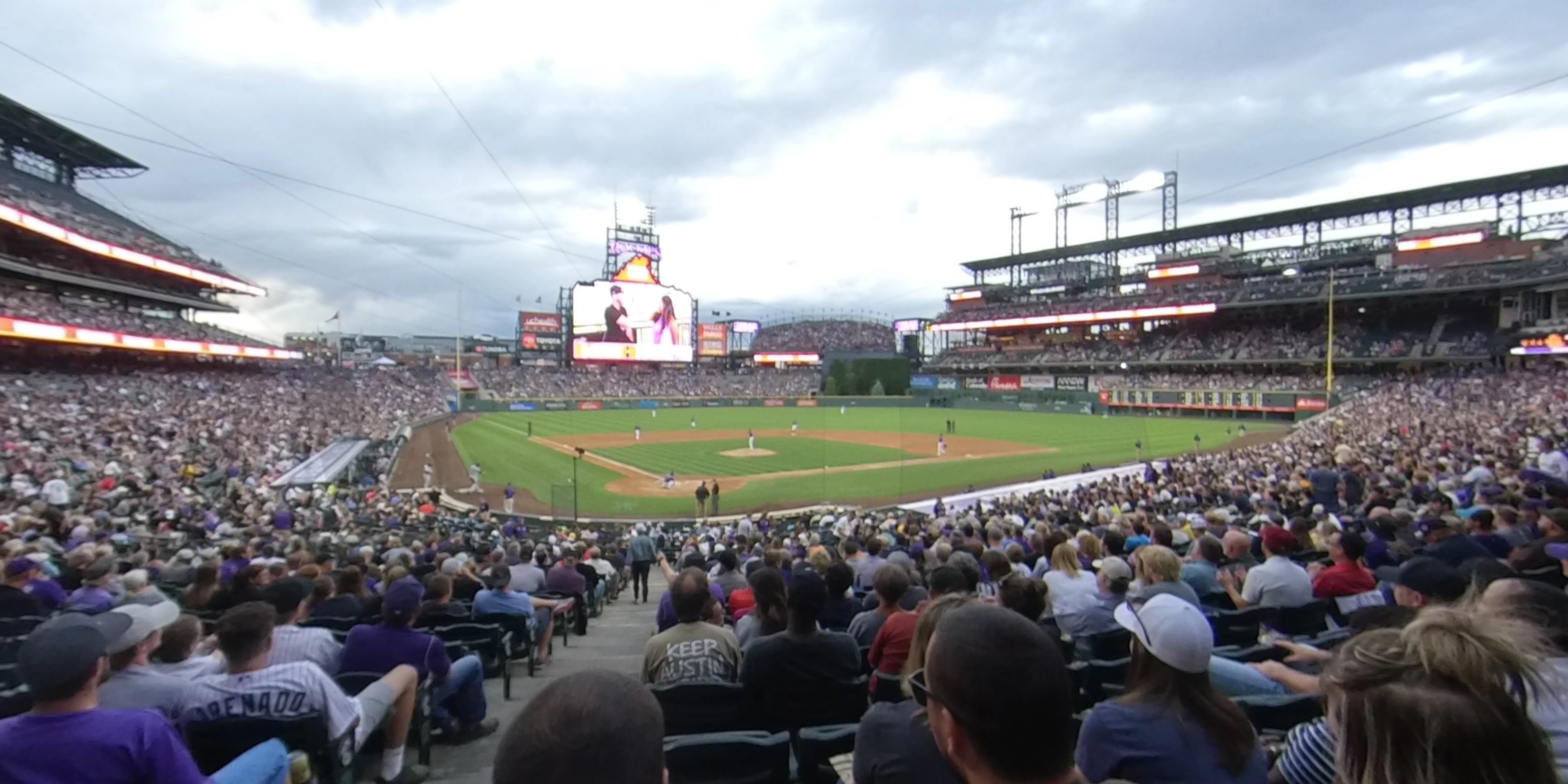 section 128 panoramic seat view  - coors field