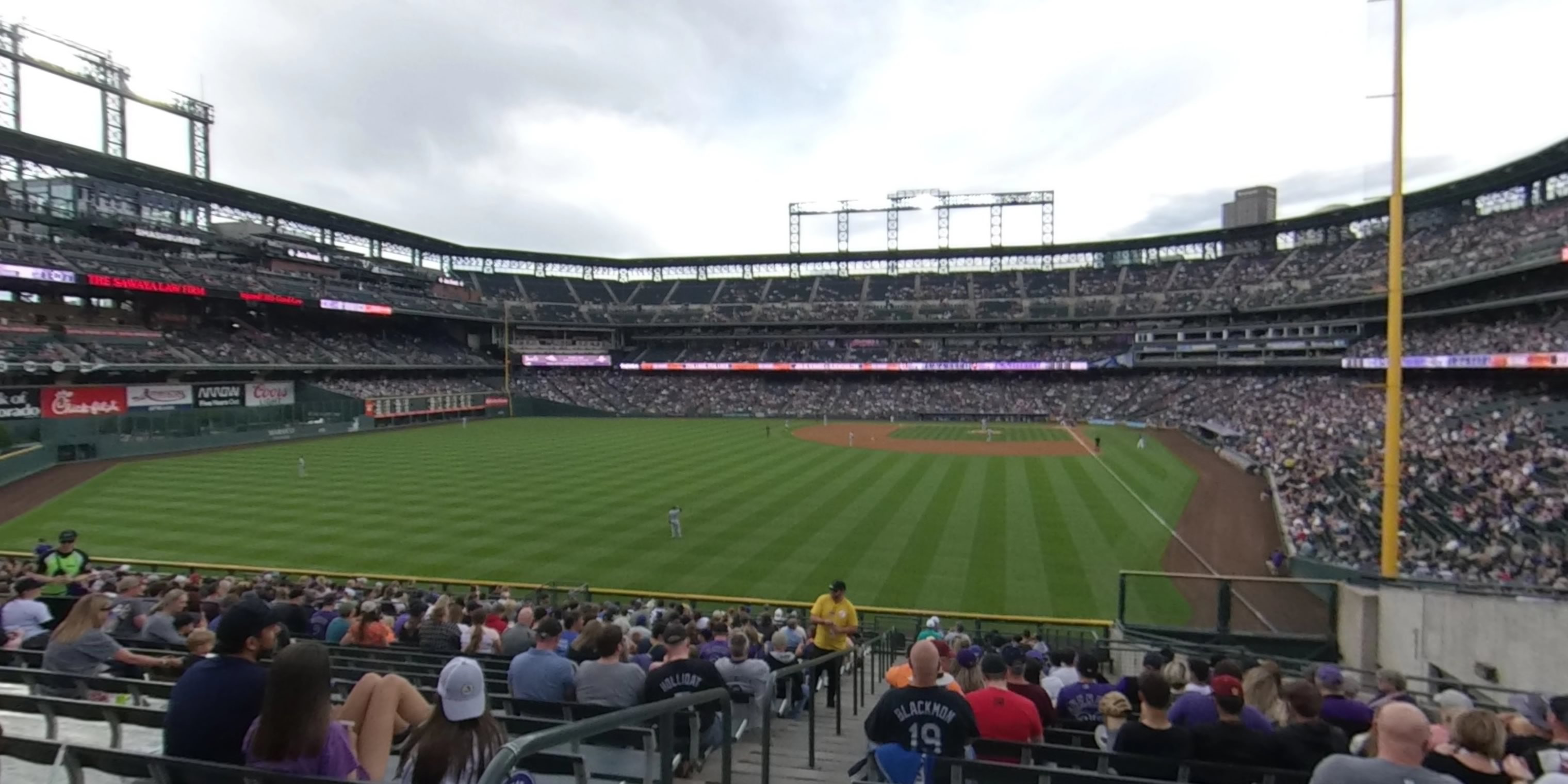 section 151 panoramic seat view  - coors field