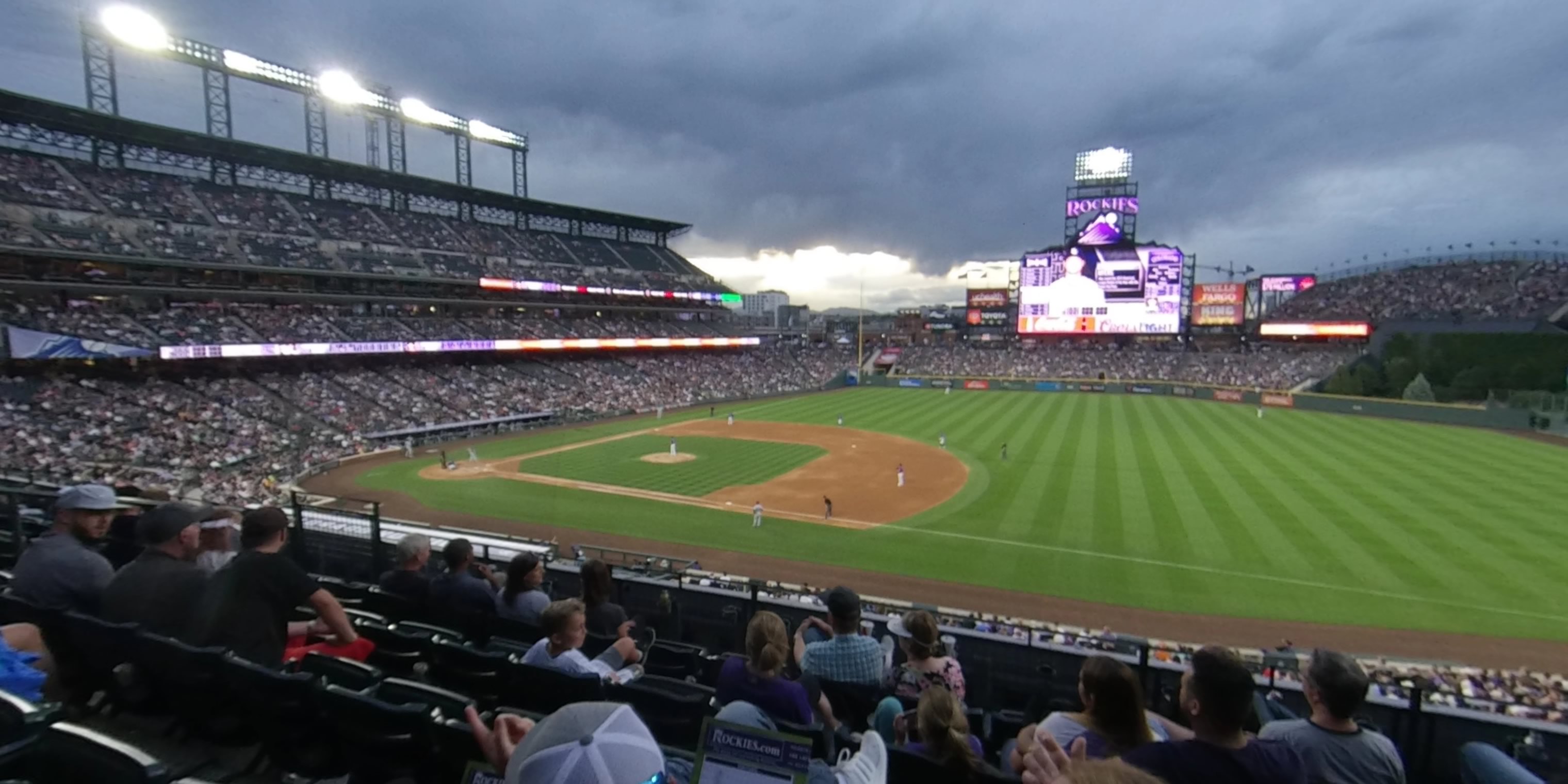 section 218 panoramic seat view  - coors field