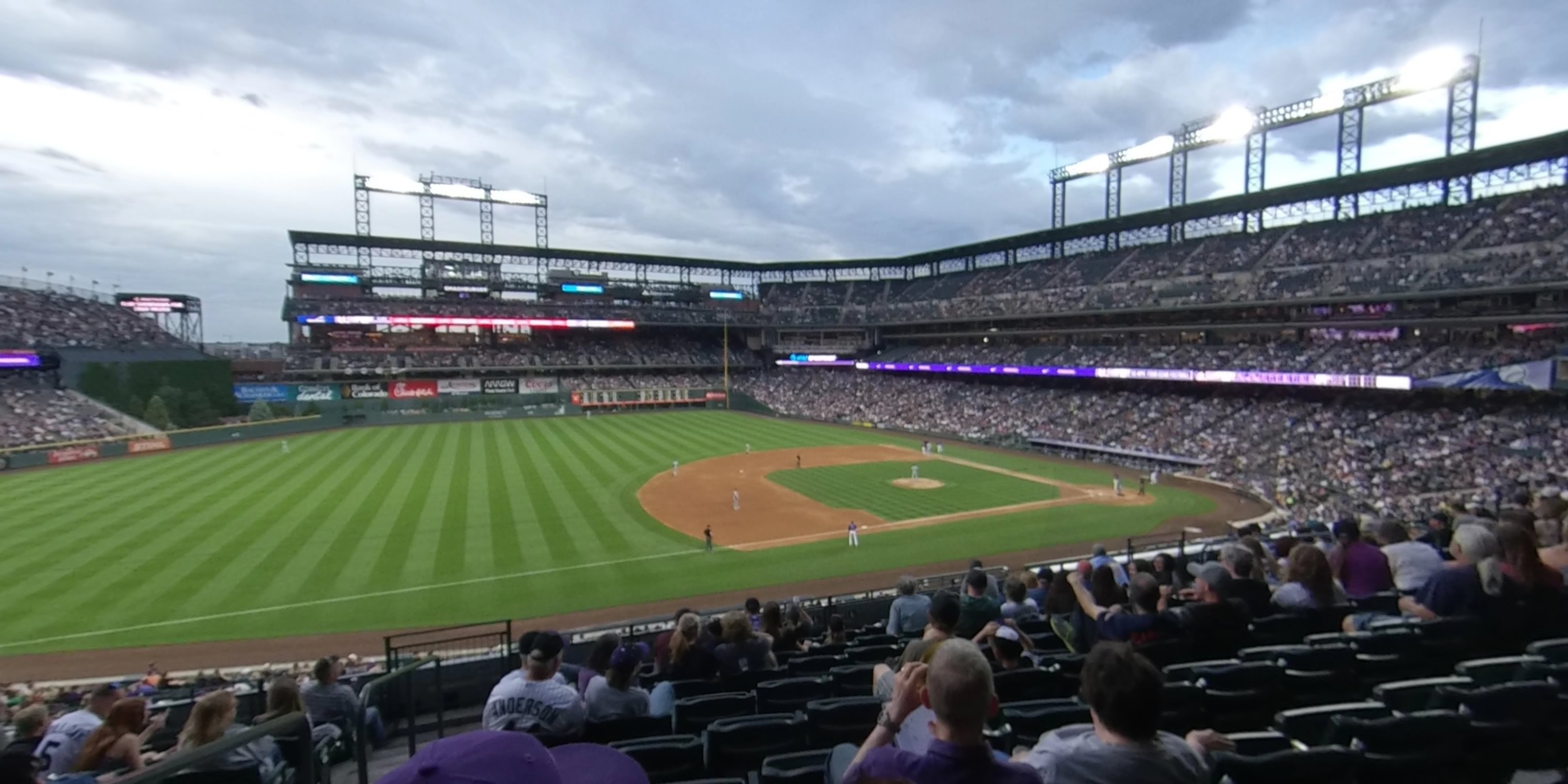 section 242 panoramic seat view  - coors field
