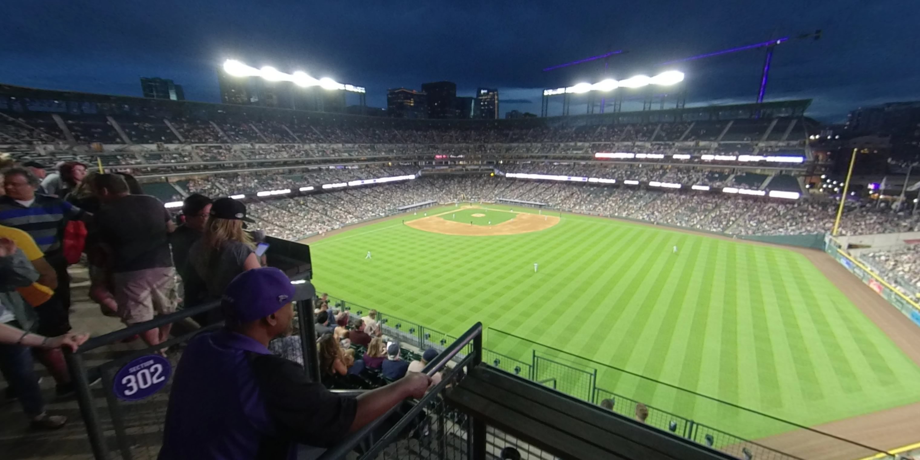 section 301 panoramic seat view  - coors field