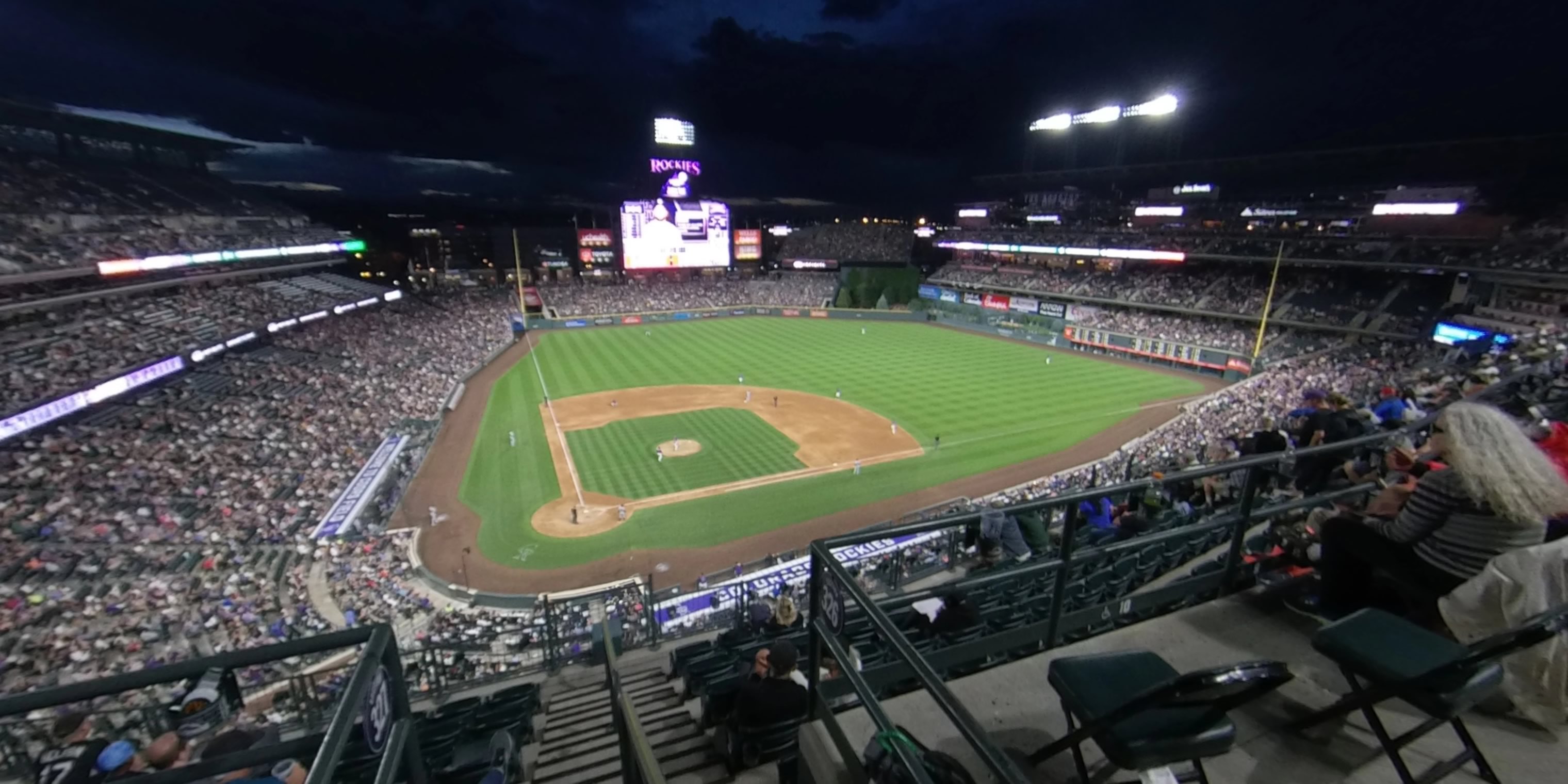 section 325 panoramic seat view  - coors field