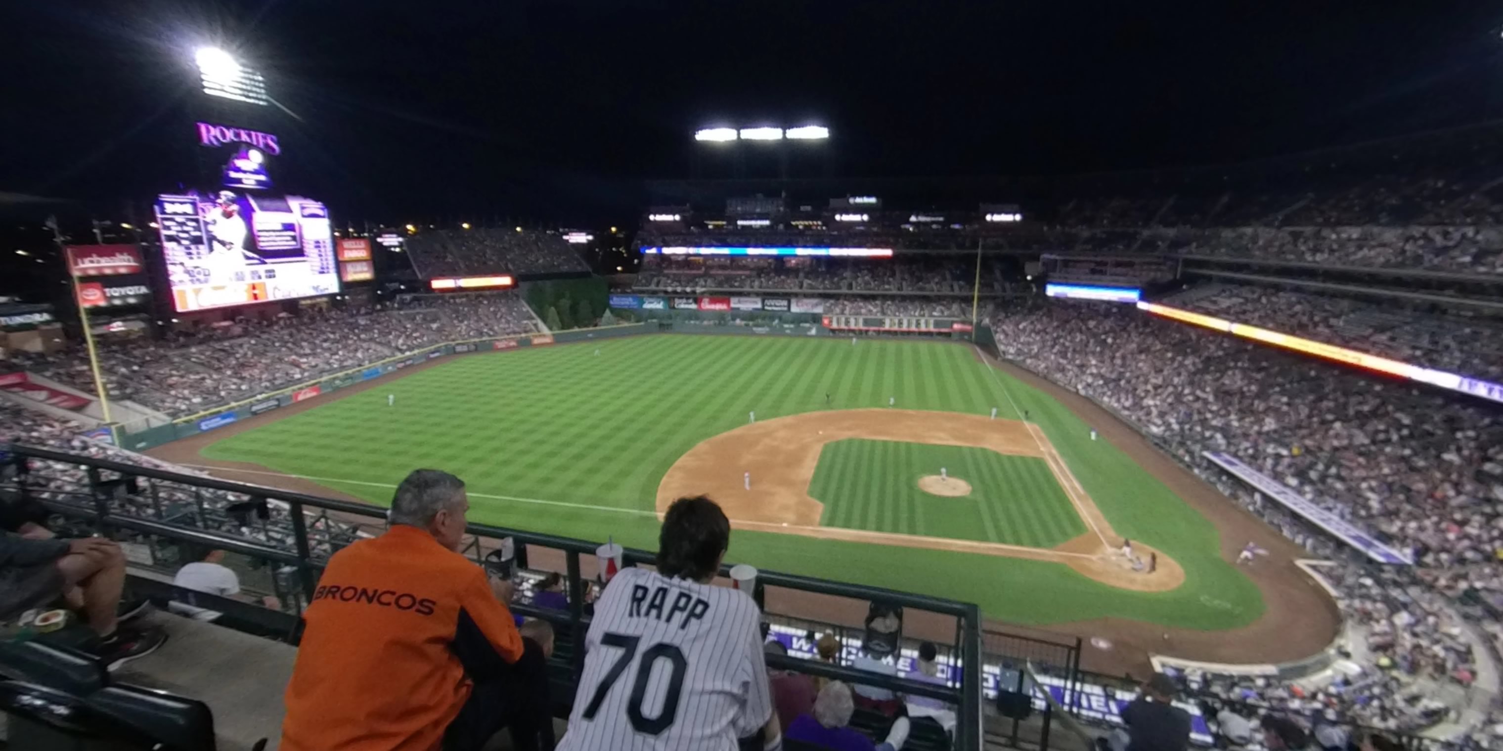 section 335 panoramic seat view  - coors field
