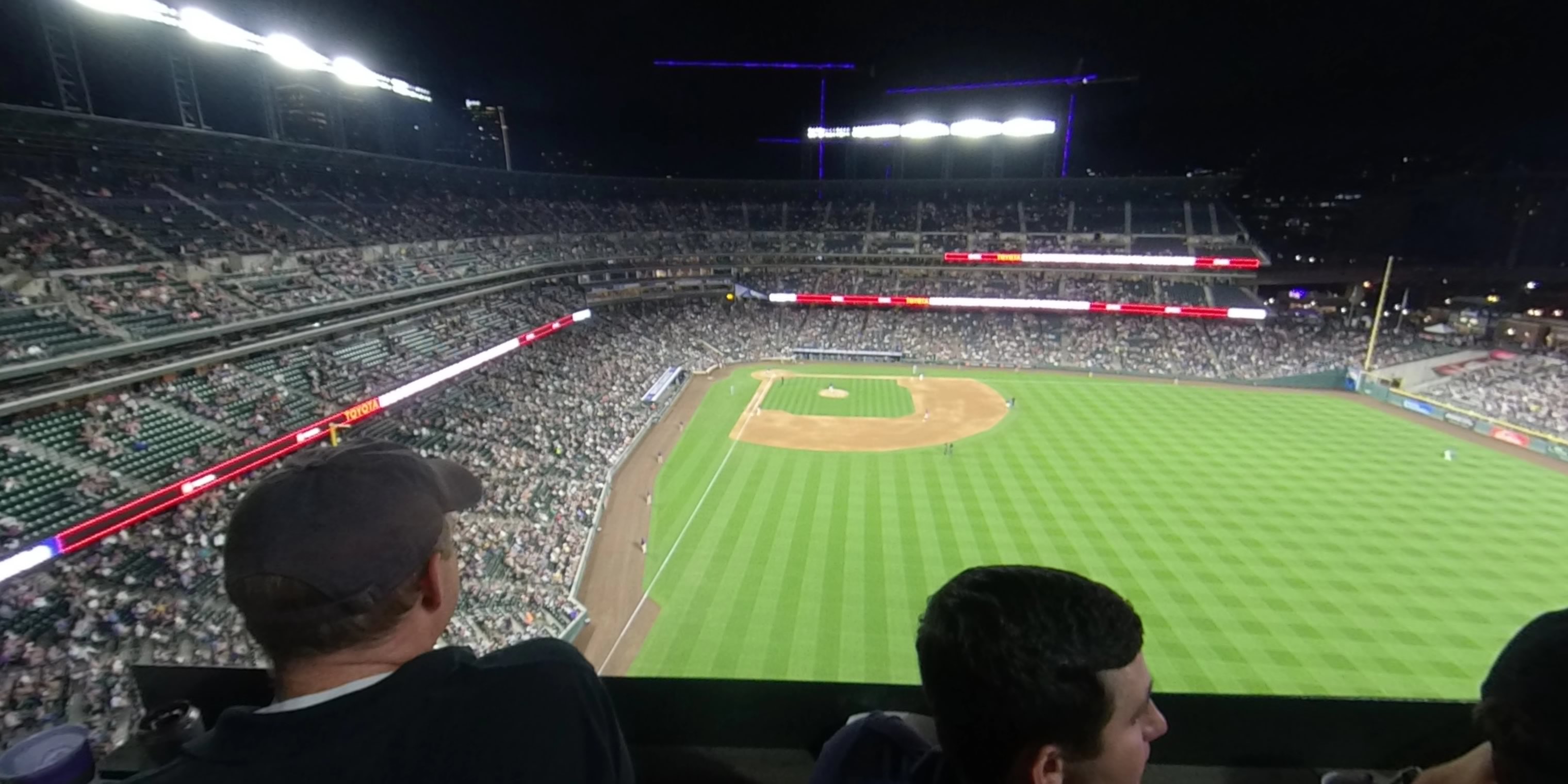 section rooftop panoramic seat view  - coors field