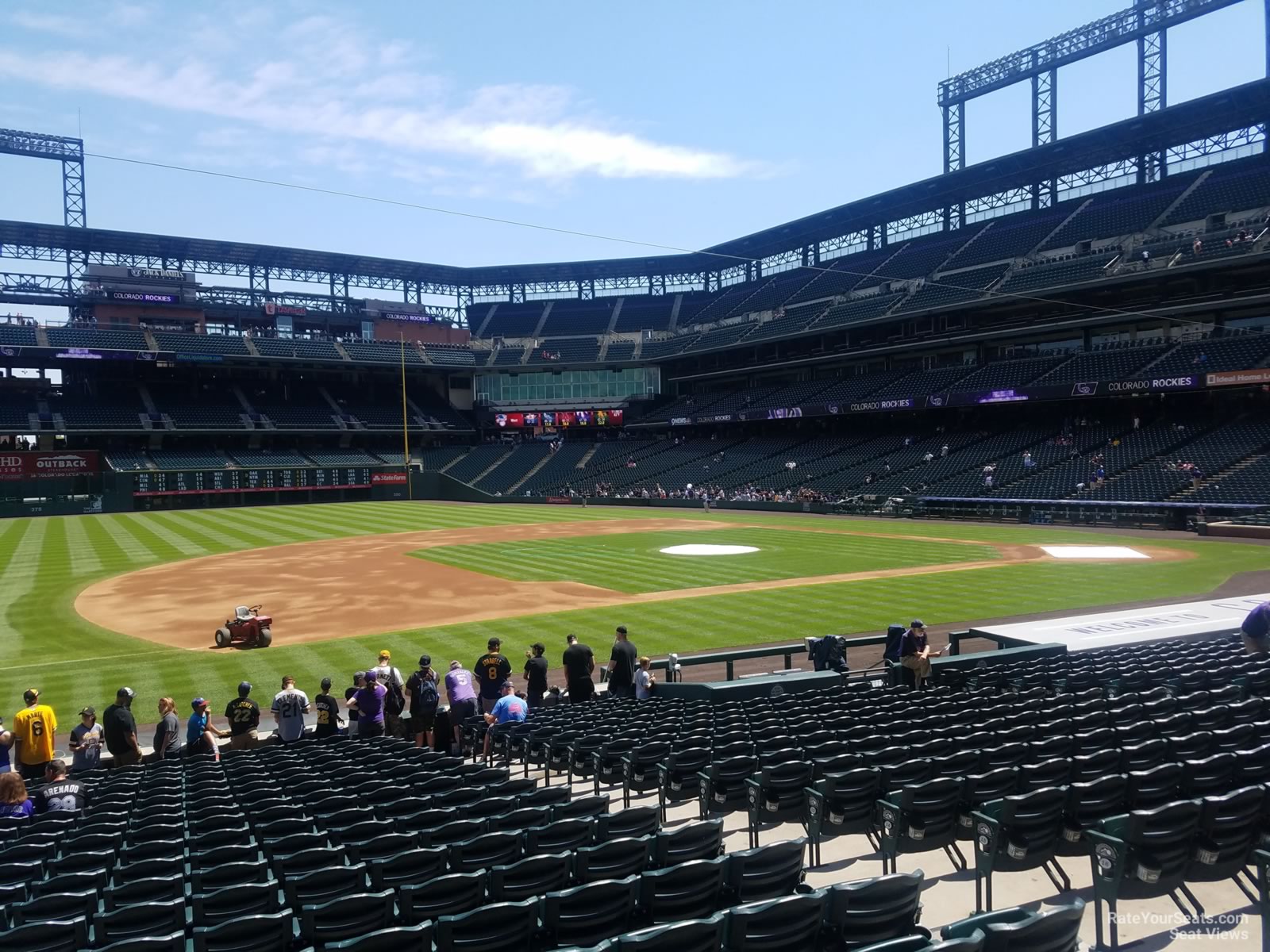 Ducks — real-live ducks! — roosting in Coors Field visitor's bullpen