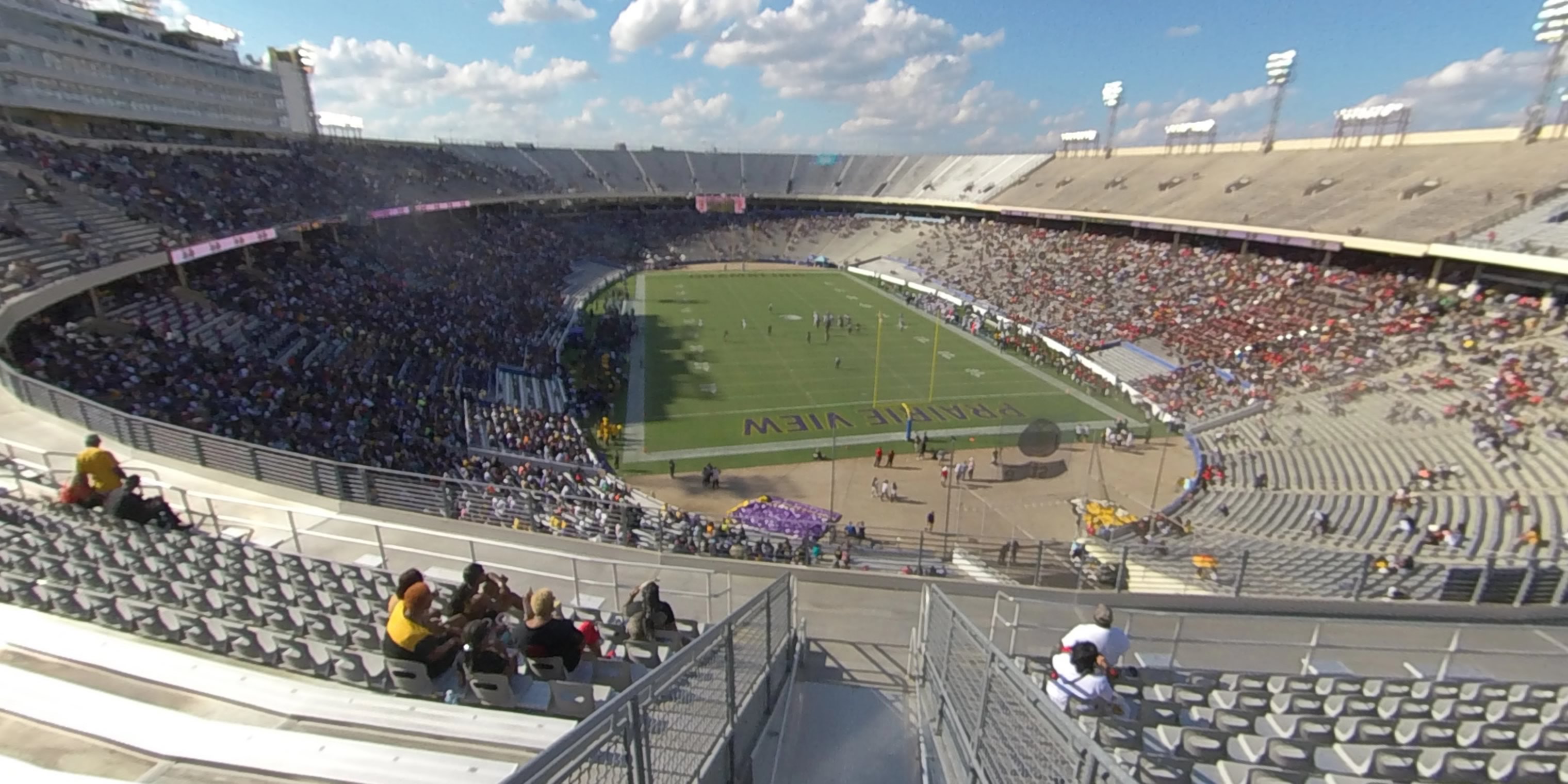 section 140 panoramic seat view  - cotton bowl