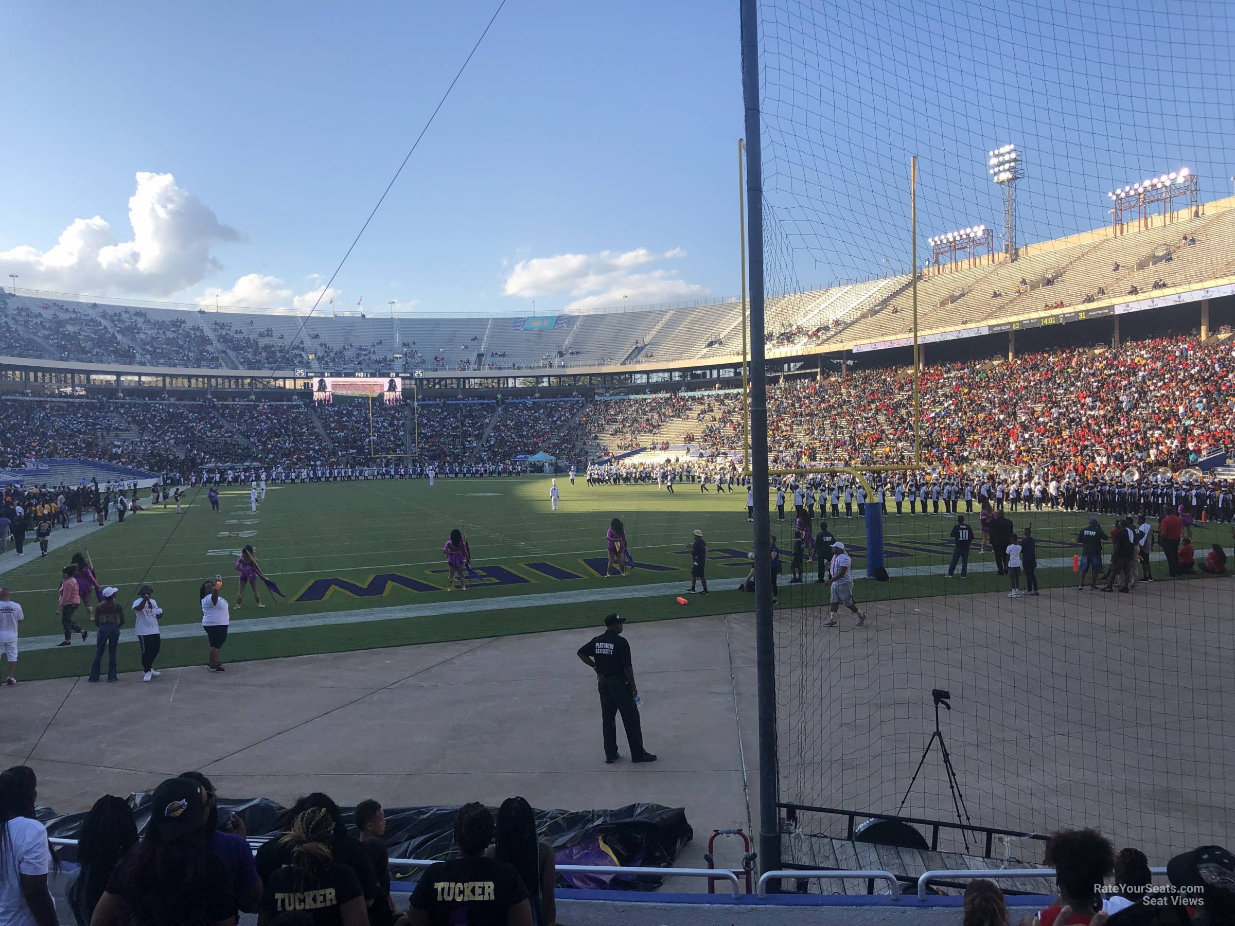 section 35, row 10 seat view  - cotton bowl
