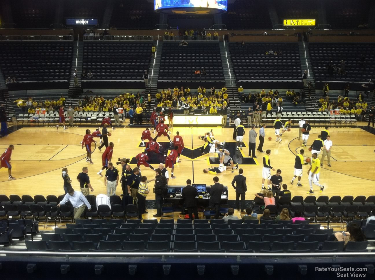 section 105, row 16 seat view  - crisler center