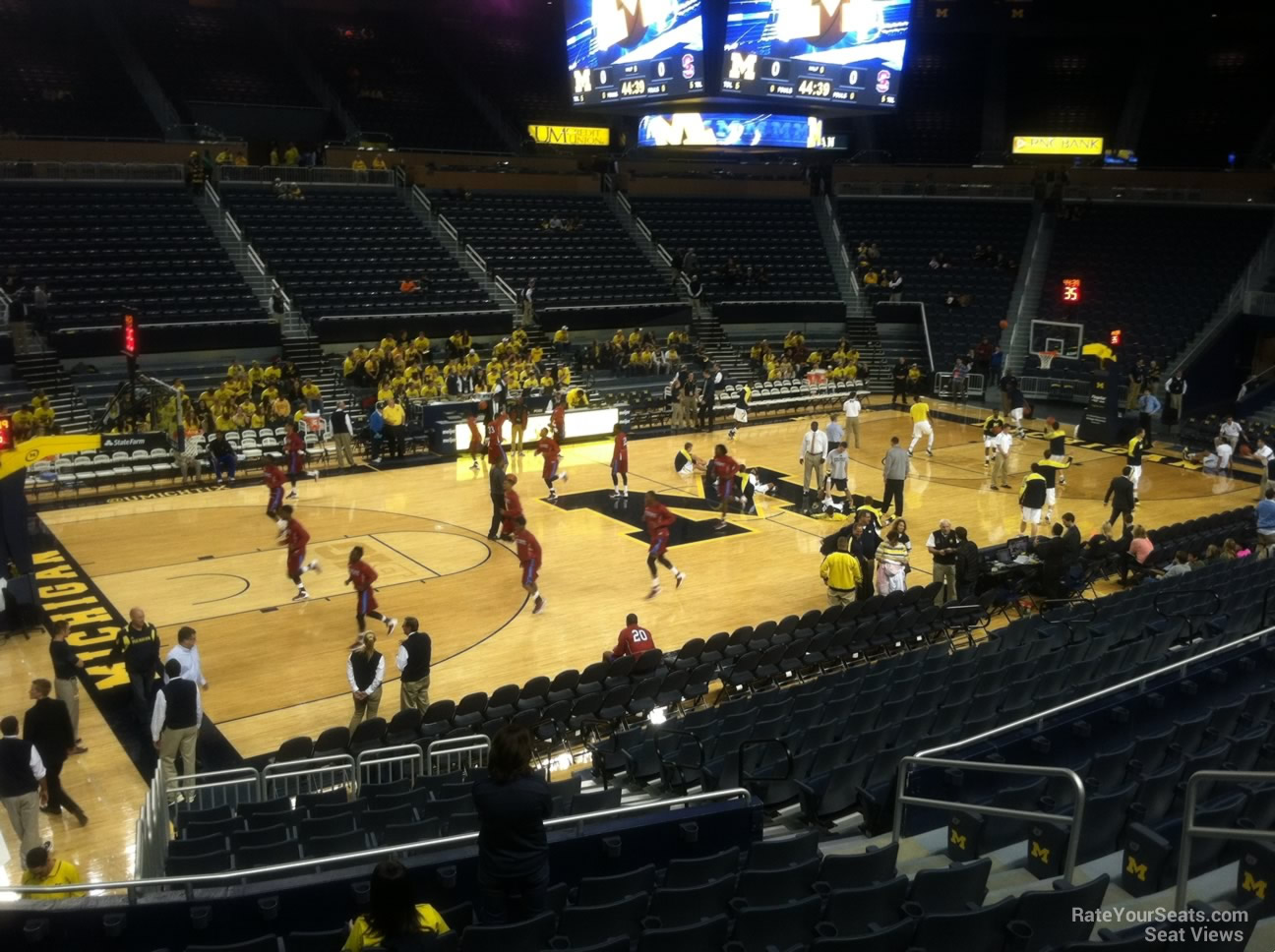 section 108, row 16 seat view  - crisler center