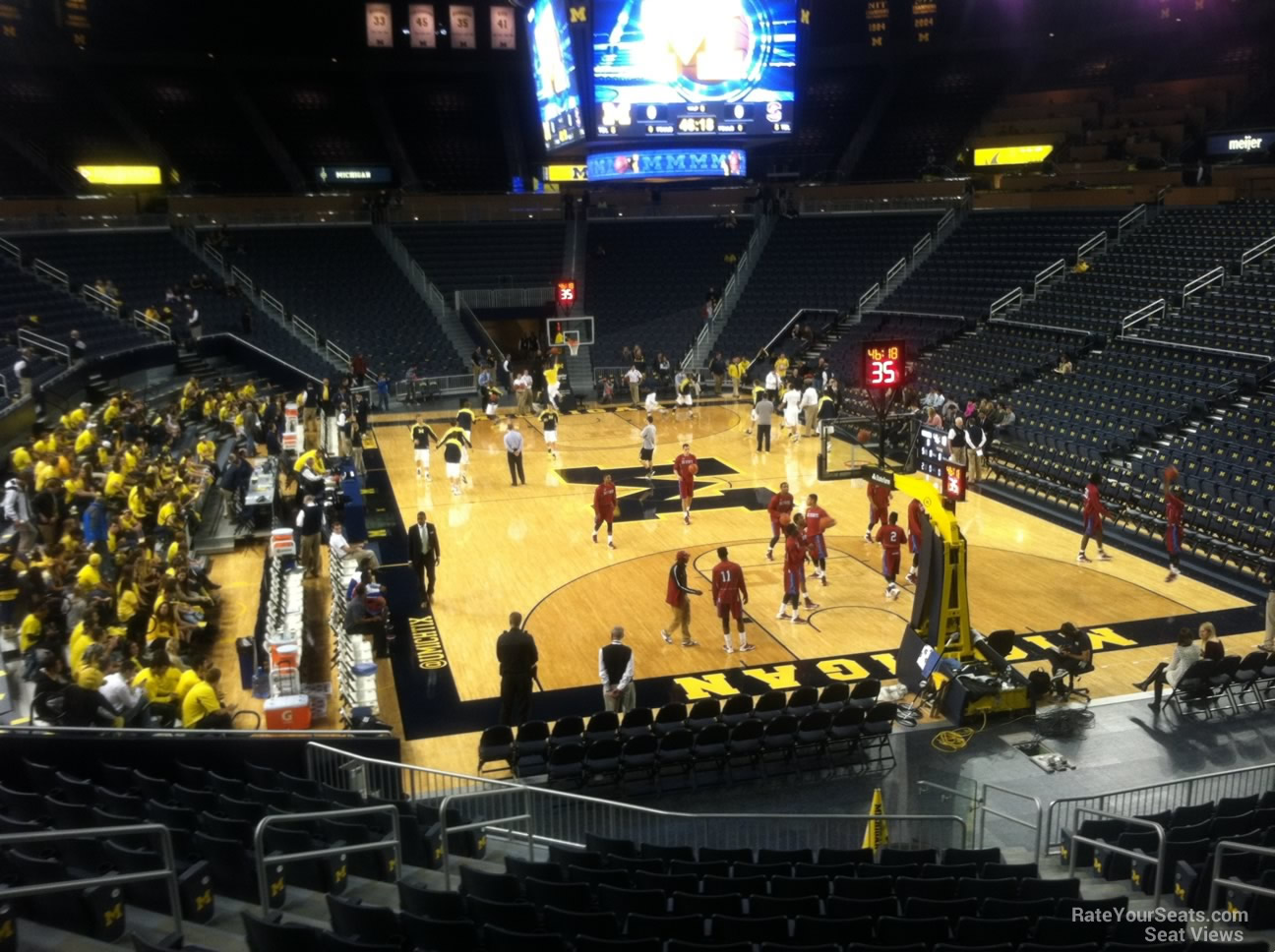 section 116, row 16 seat view  - crisler center
