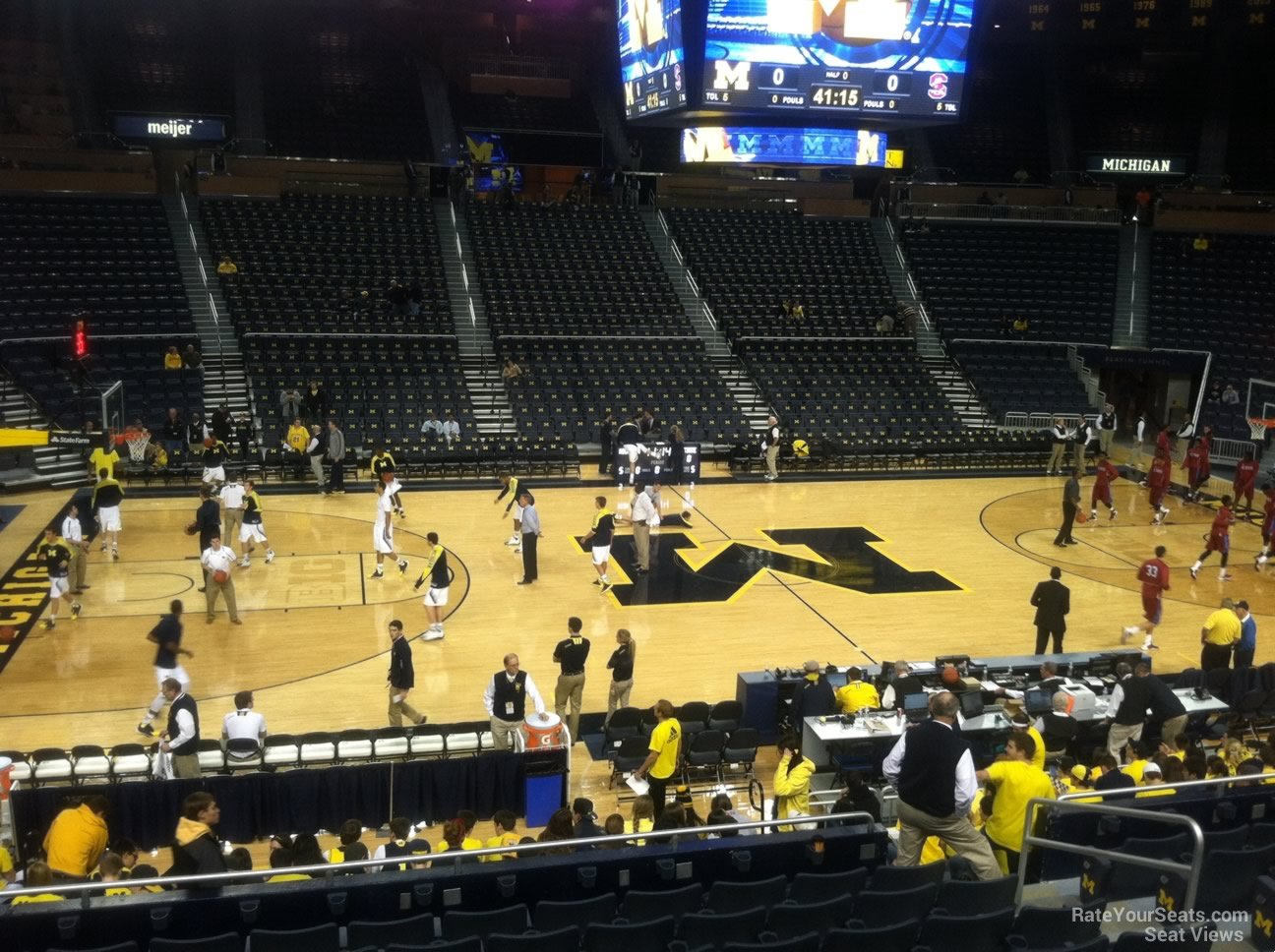 section 124, row 16 seat view  - crisler center
