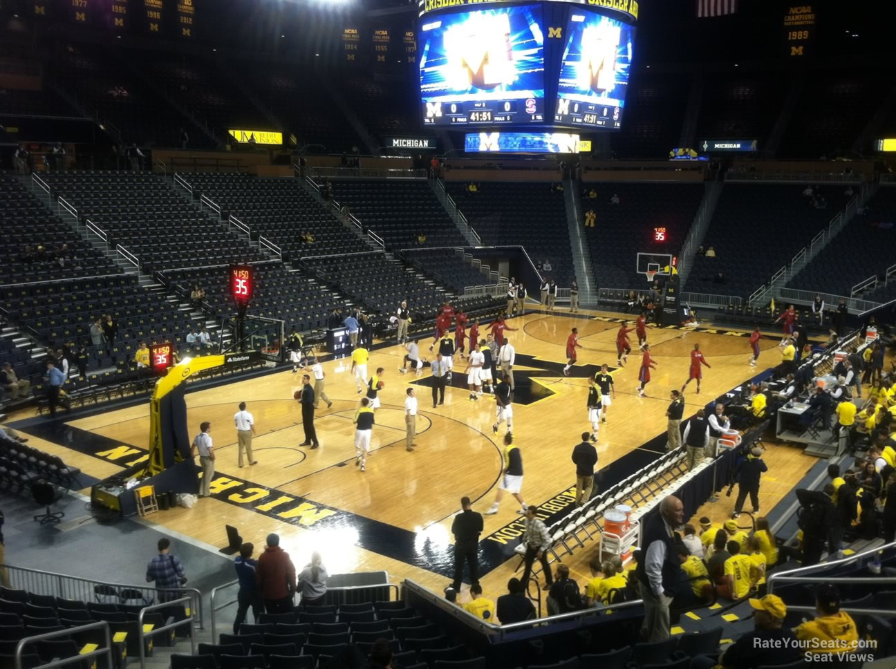 section 128, row 16 seat view  - crisler center