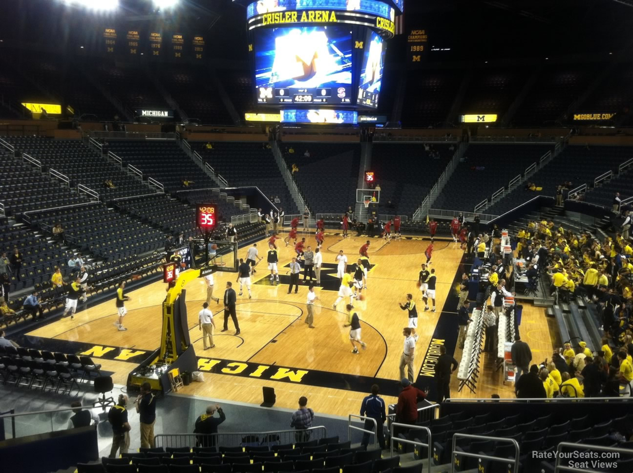 section 130, row 16 seat view  - crisler center