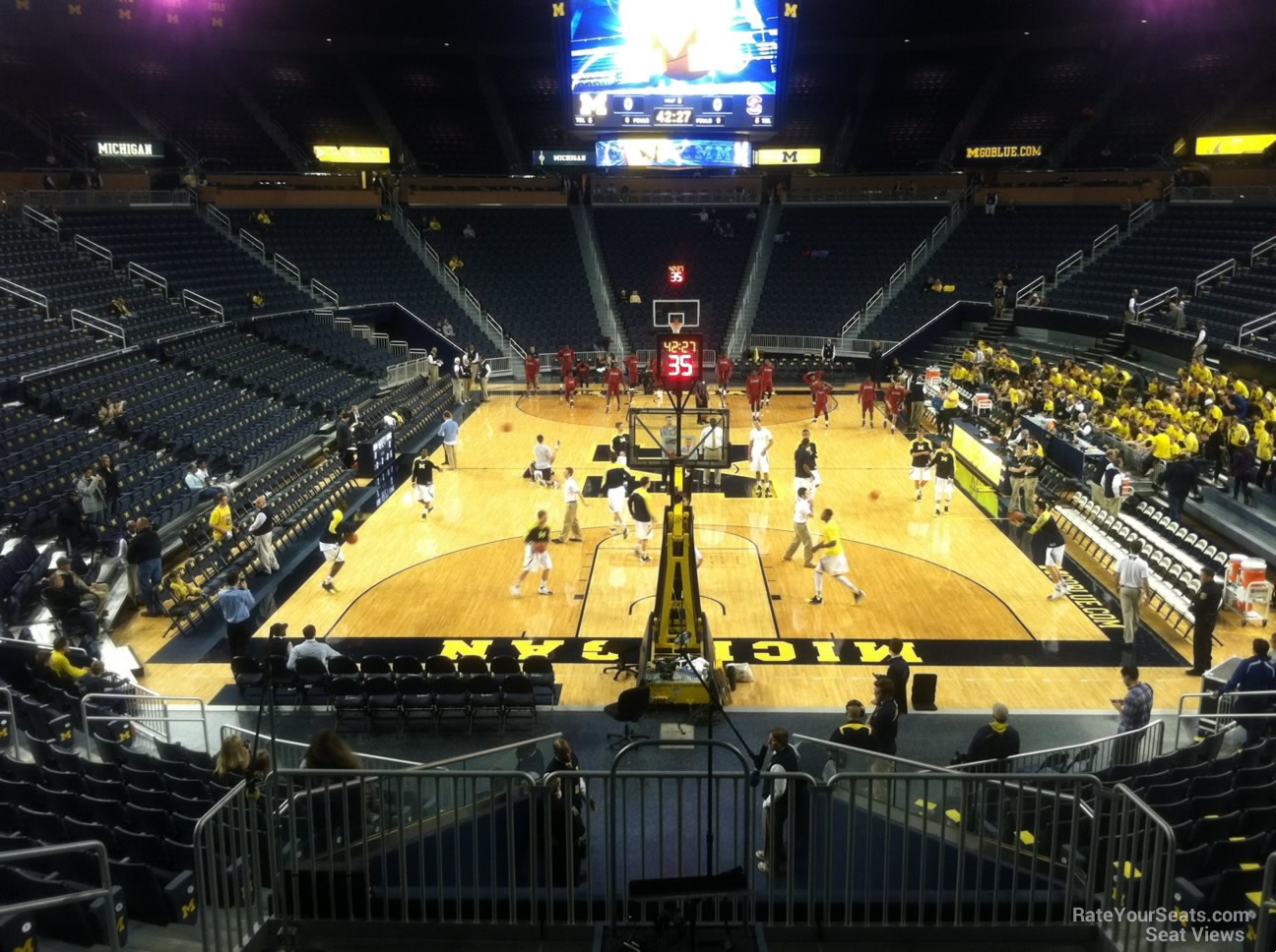 section 132, row 16 seat view  - crisler center