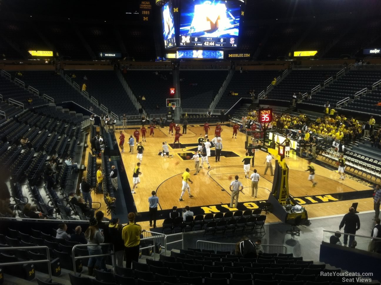 section 134, row 16 seat view  - crisler center
