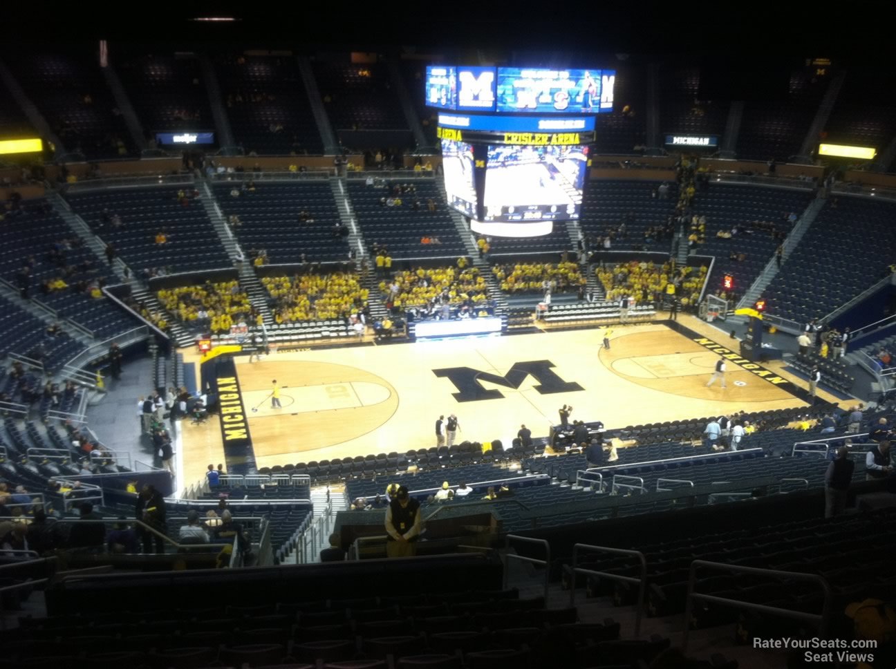 section 206, row 38 seat view  - crisler center