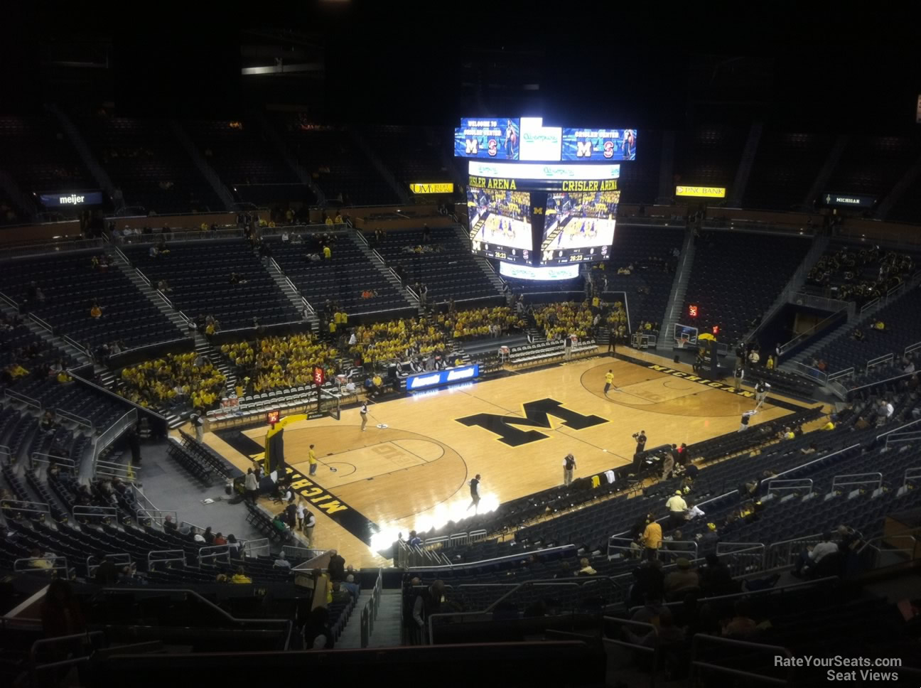 section 208, row 38 seat view  - crisler center