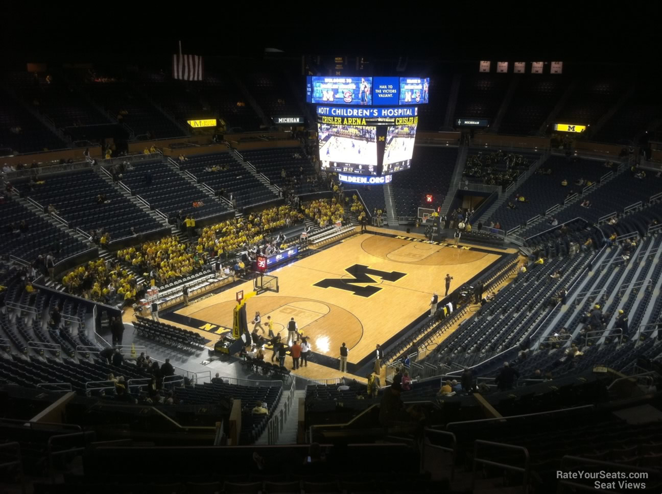 section 211, row 38 seat view  - crisler center