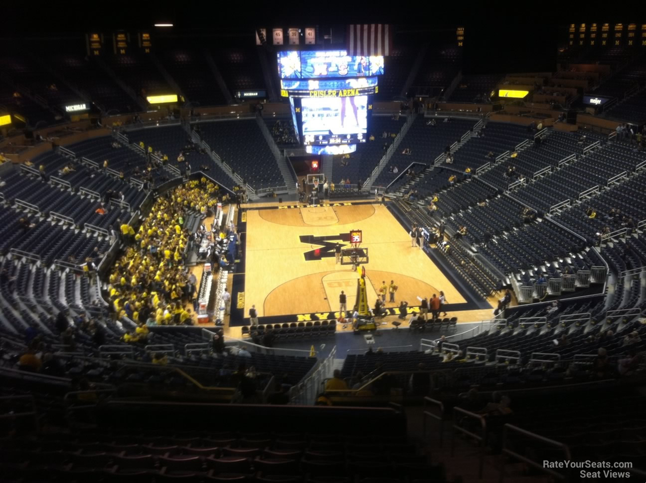 section 215, row 38 seat view  - crisler center