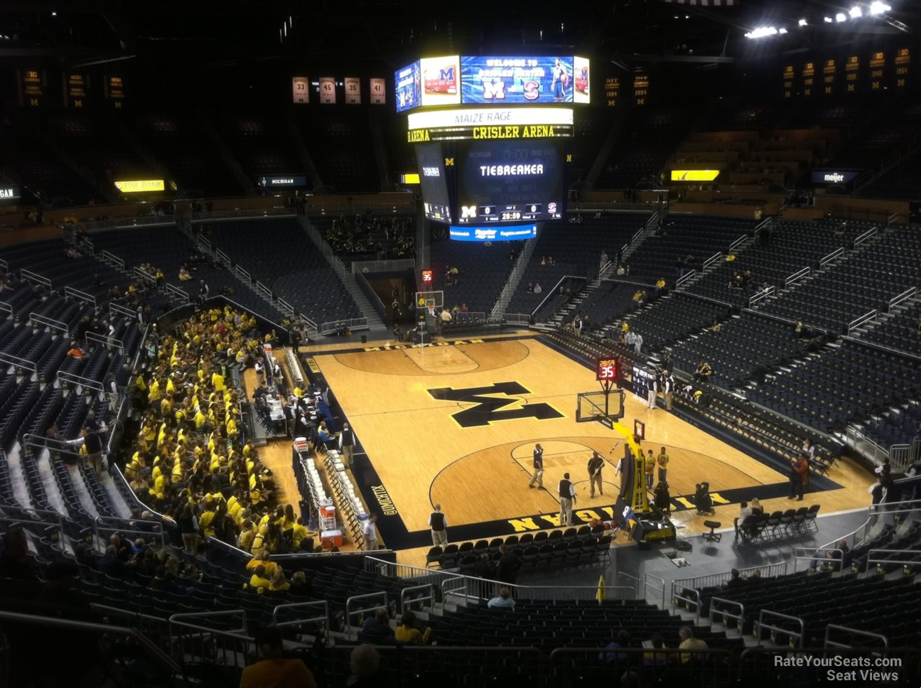 section 216, row 38 seat view  - crisler center