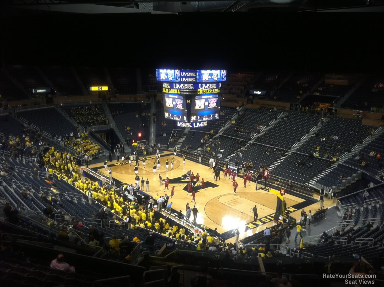 section 218, row 38 seat view  - crisler center