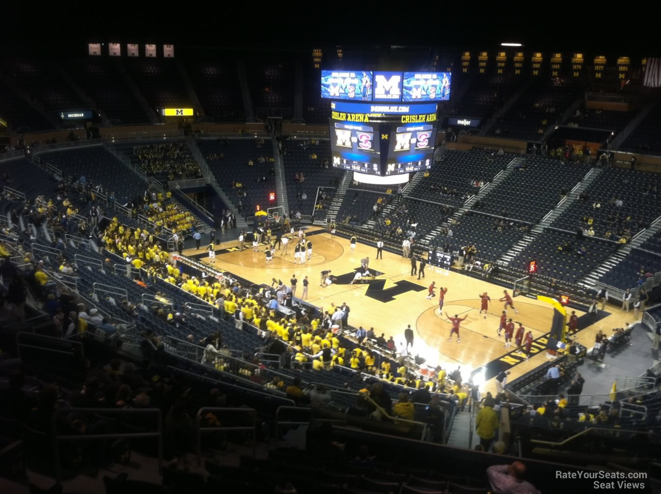 section 219, row 38 seat view  - crisler center