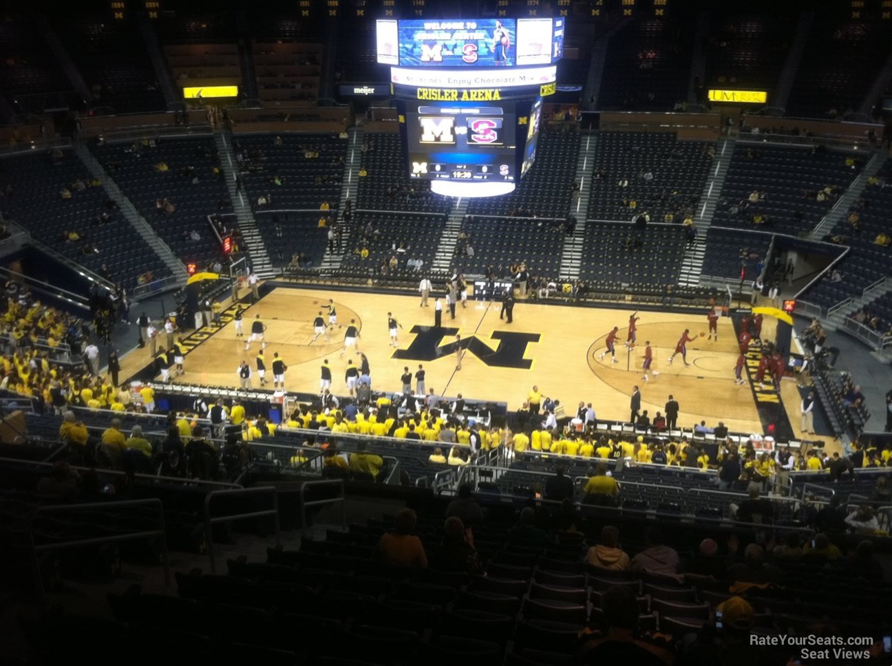 section 222, row 38 seat view  - crisler center