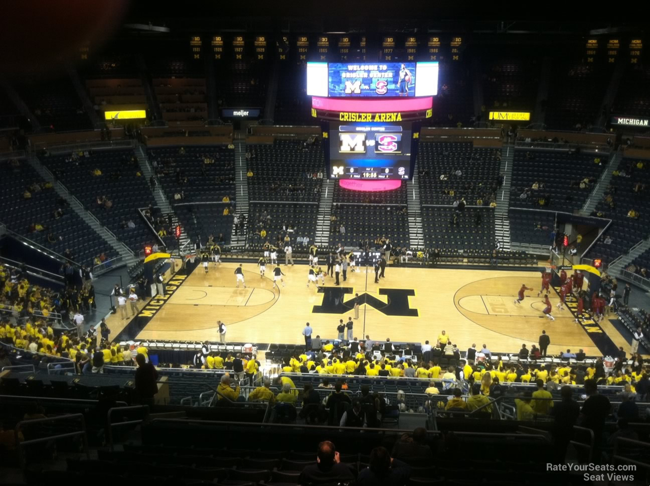 section 223, row 38 seat view  - crisler center