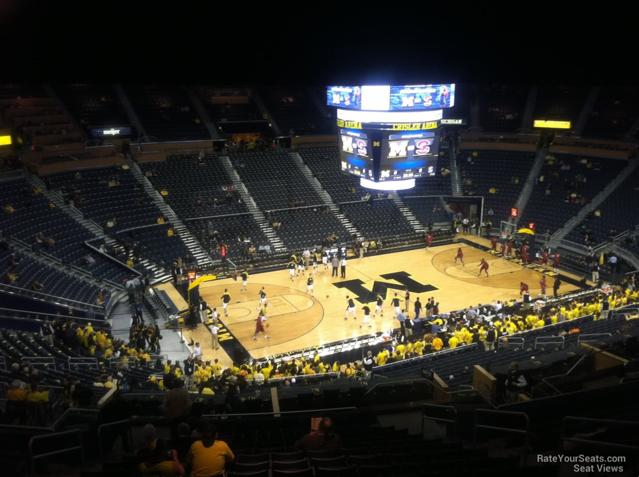 section 226, row 38 seat view  - crisler center