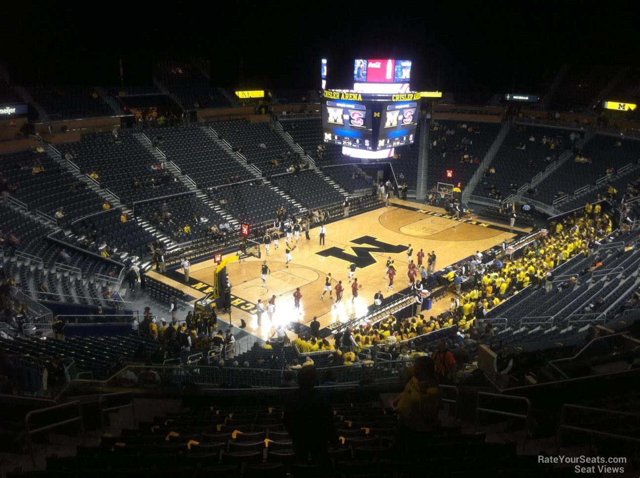 section 228, row 38 seat view  - crisler center